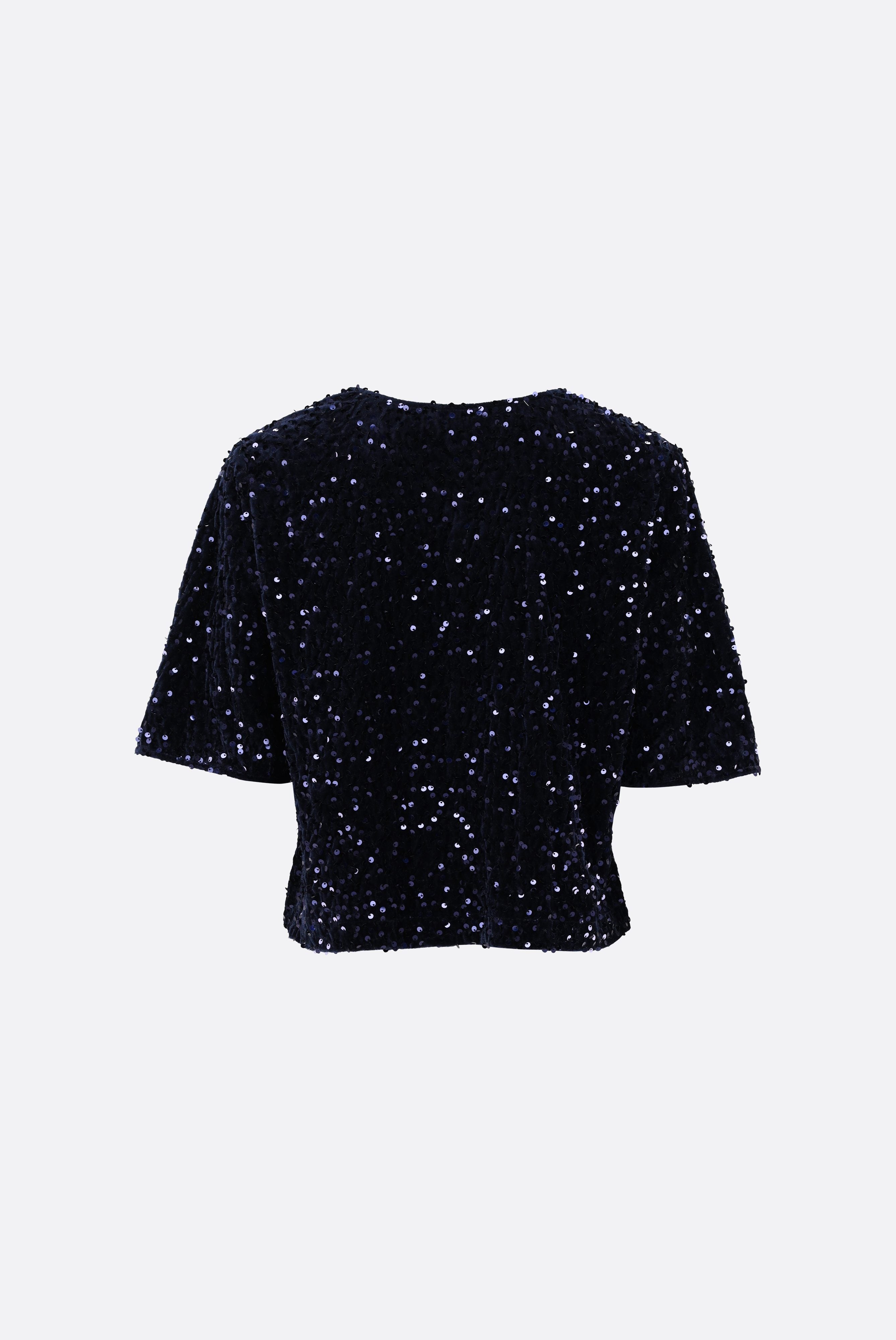 Top | mit Pailletten-Hemden & Blusen-Van Laack-OUTLET-ARCHIVIST-ARCHIVE-SALE