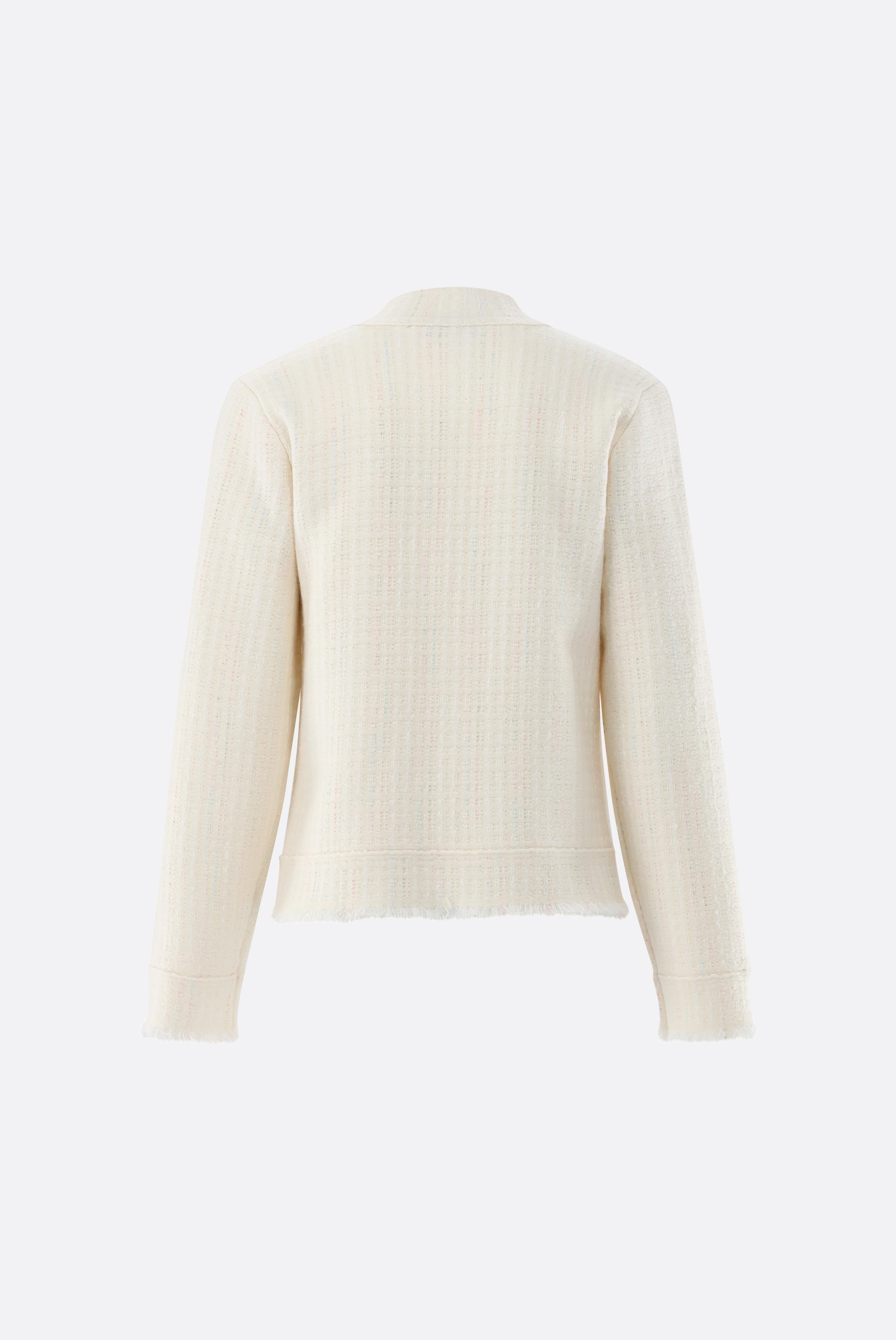 Blazer | gestrickt mit Tweed Optik