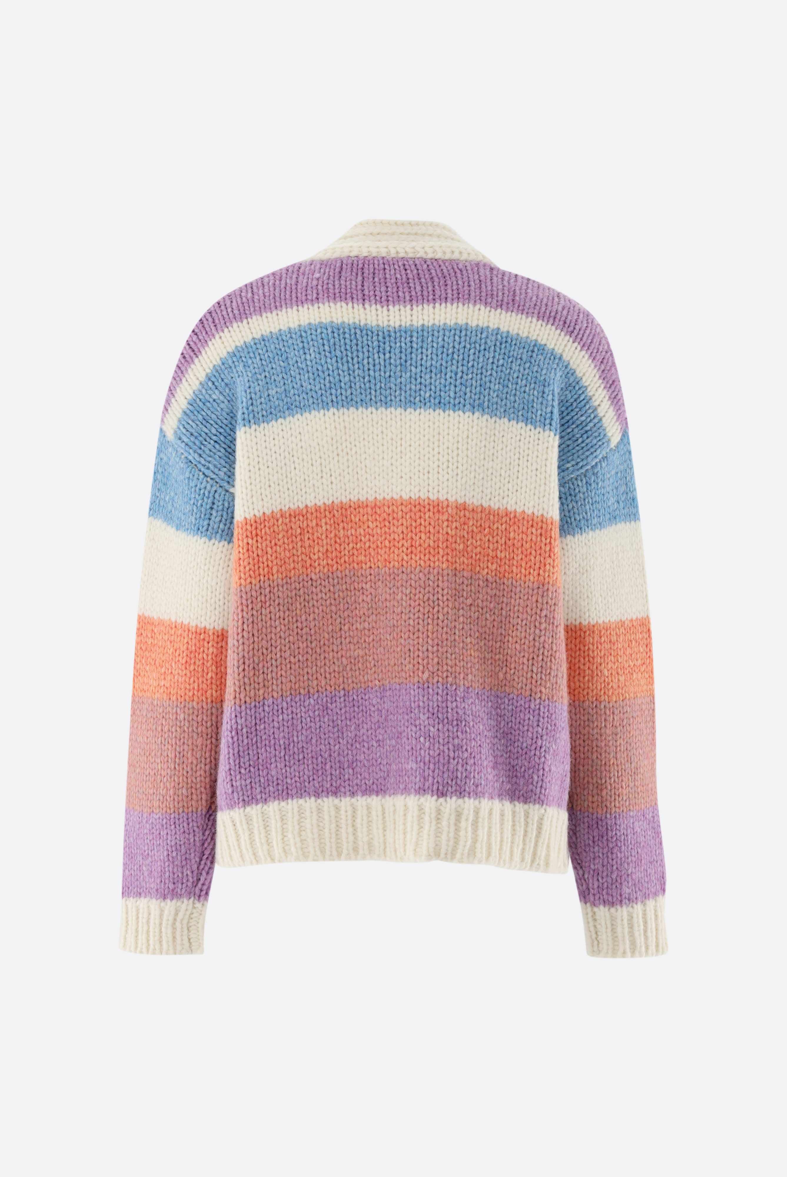 Strickjacke | bunt mit lockerer Passform