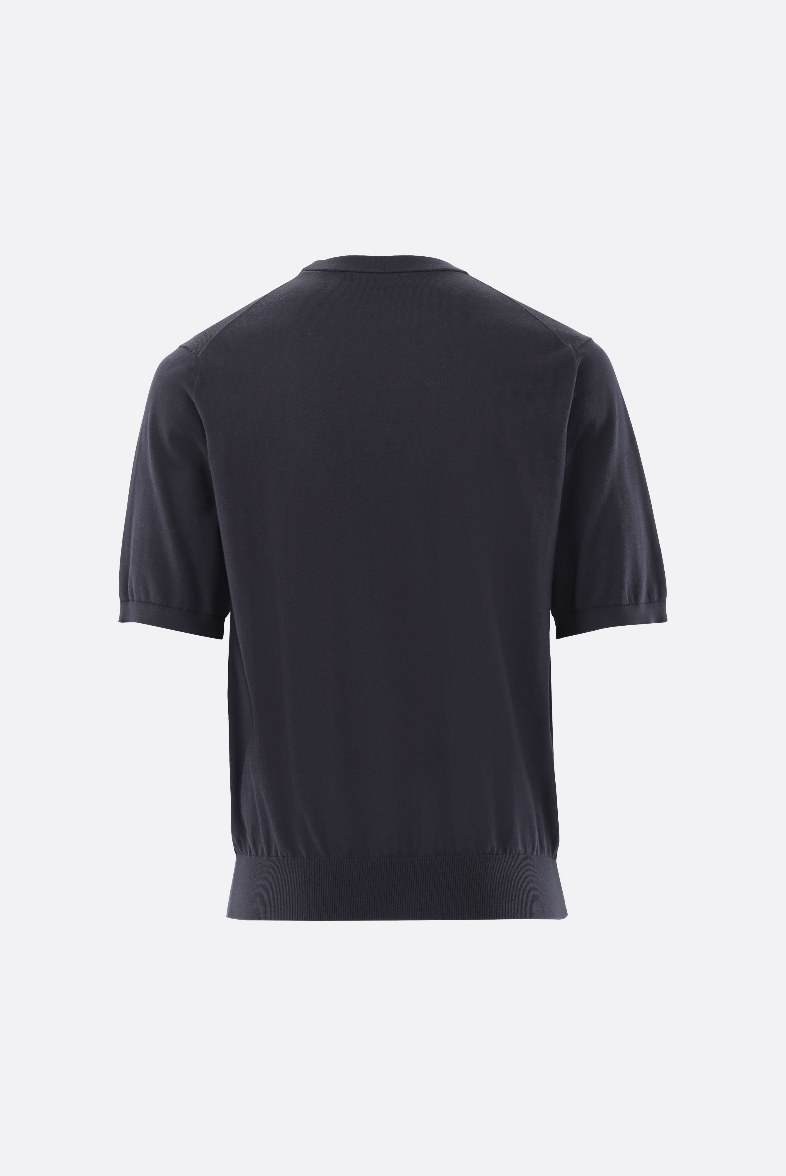 Strick T-Shirt | mit Baumwolle und Seide