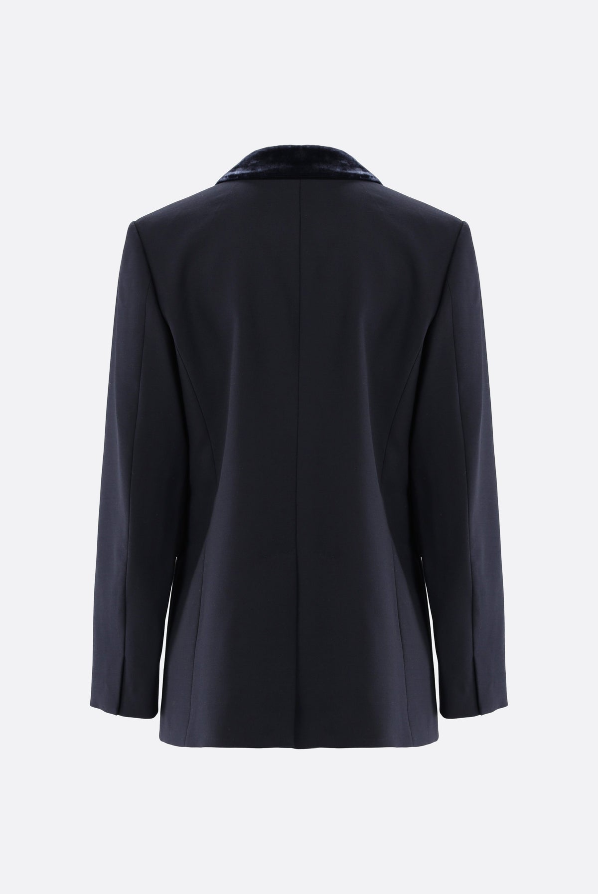 Blazer | mit geradem Saum und Samt-Detail-Jacken & Mäntel-Van Laack-OUTLET-ARCHIVIST-ARCHIVE-SALE