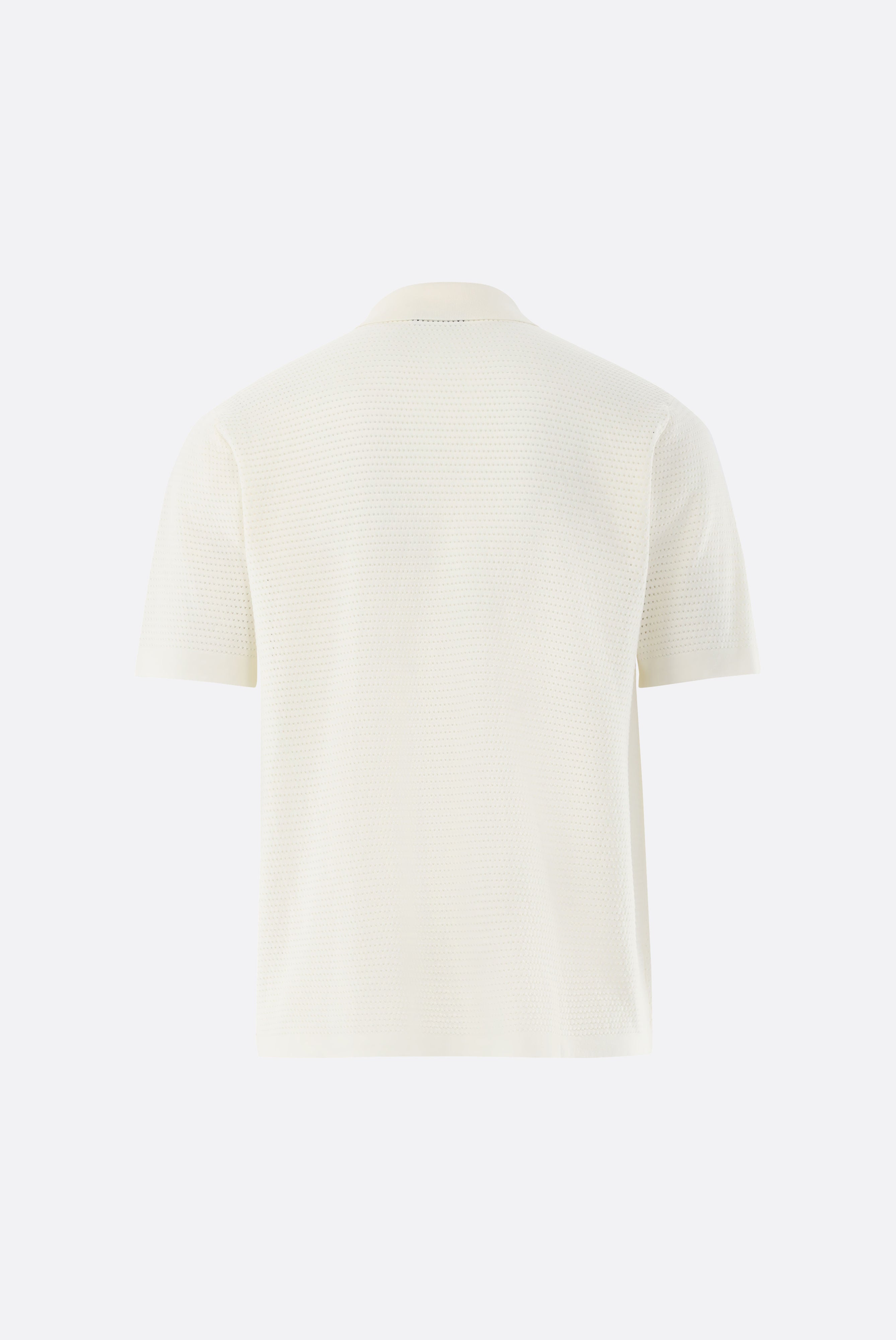 Strick Polo | mit Retro Struktur