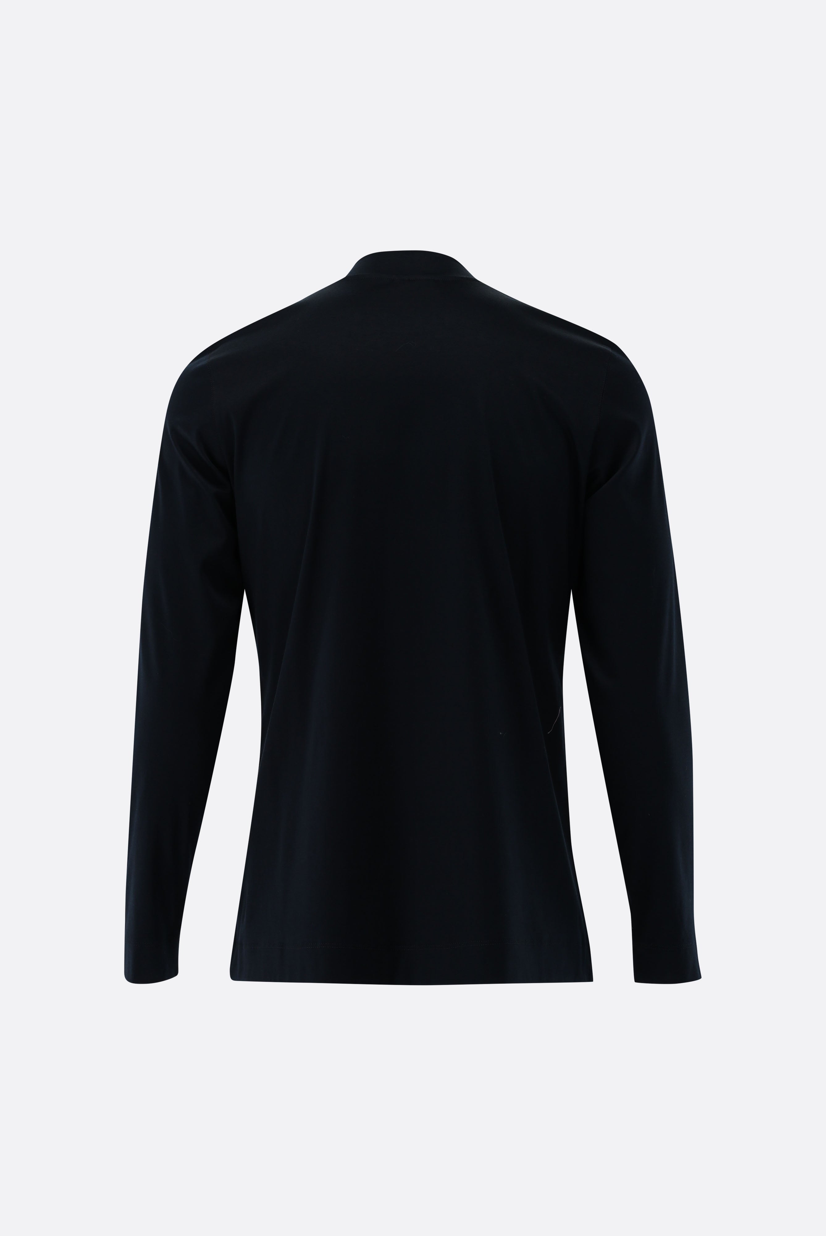 Stehkragenshirt | aus Swiss Cotton