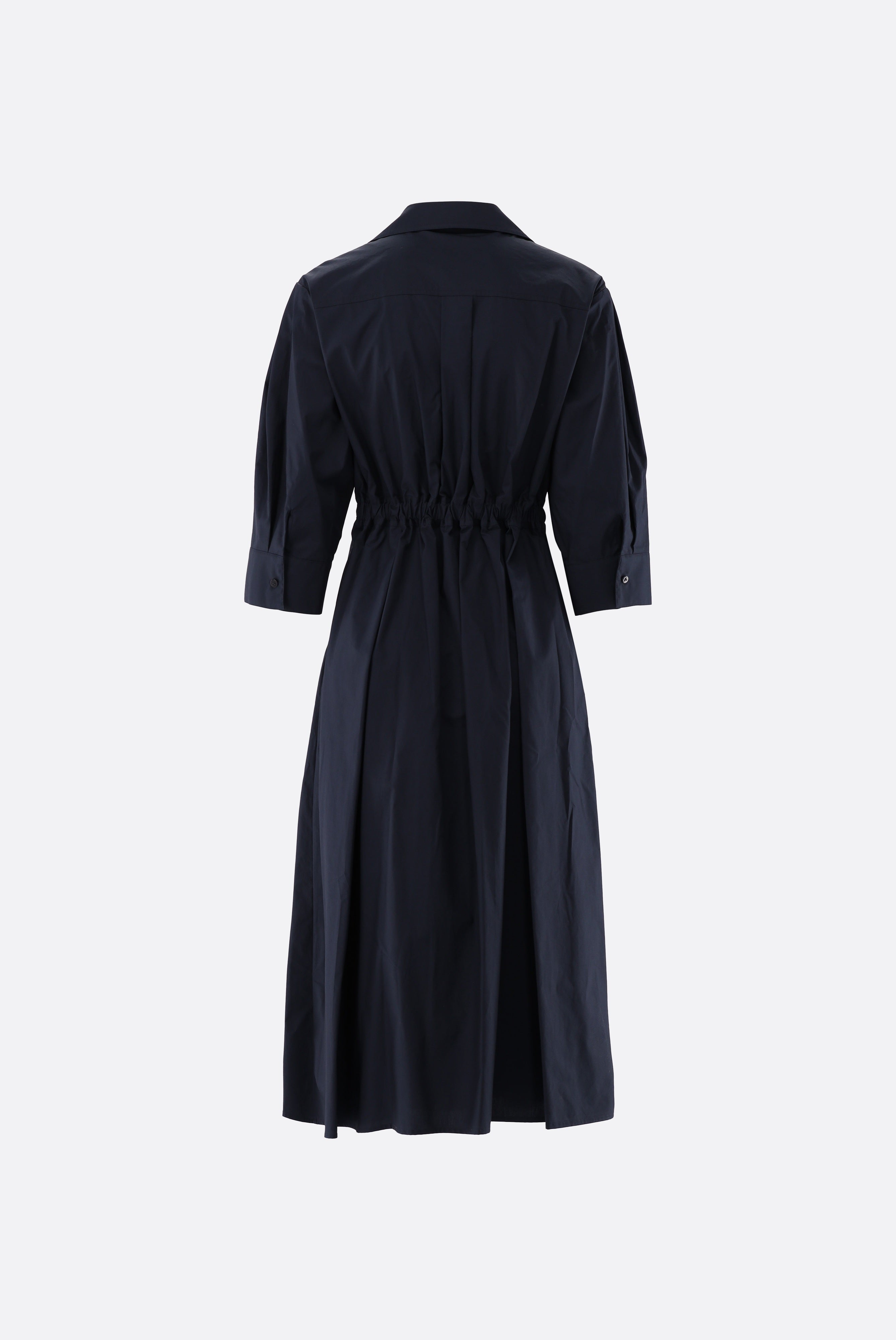 Midi-Hemdblusenkleid | mit Falten