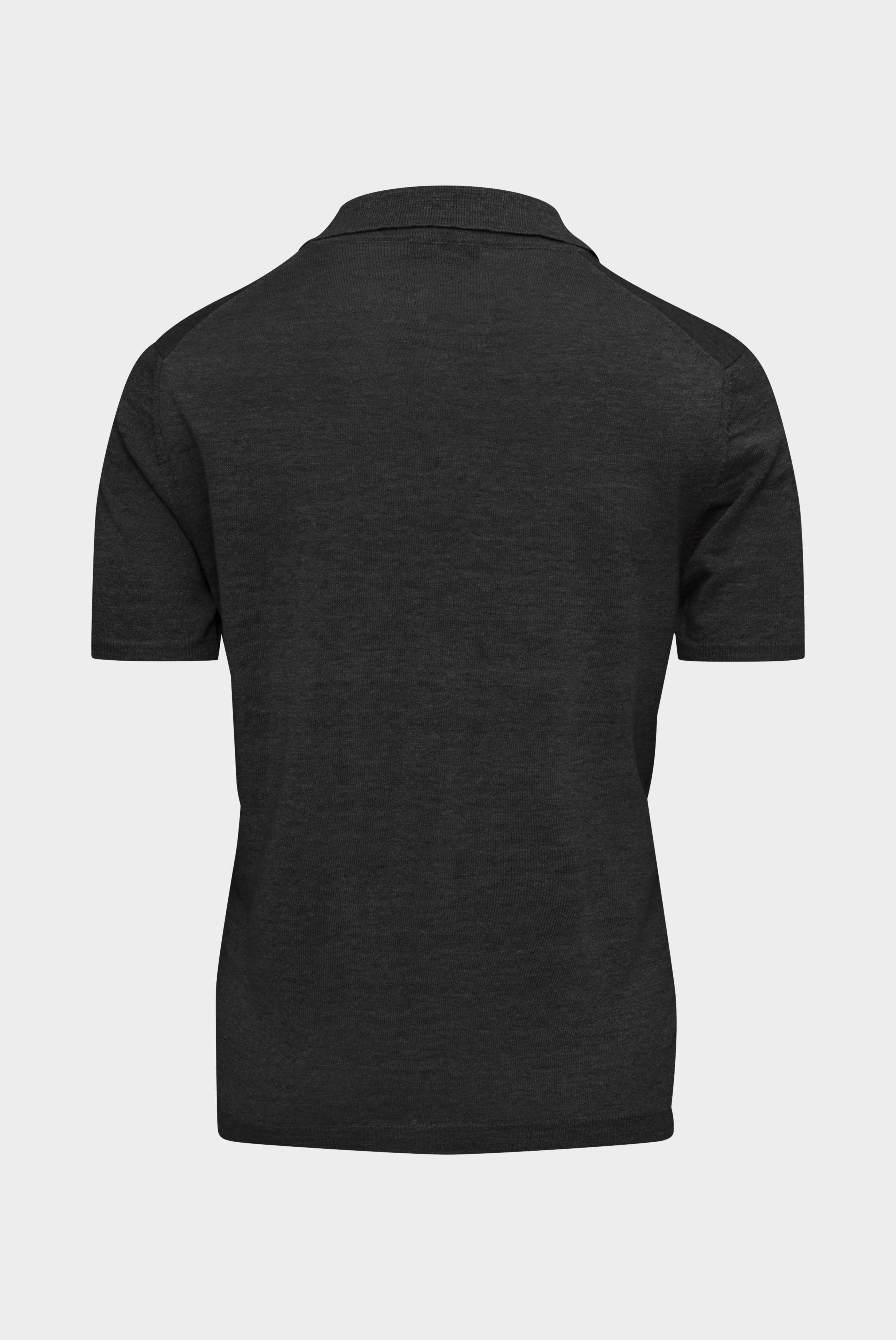 Van Laack-Poloshirt | gestrickt aus Leinen-Shirts-Black-Deal-Outlet-by-ARCHIVIST