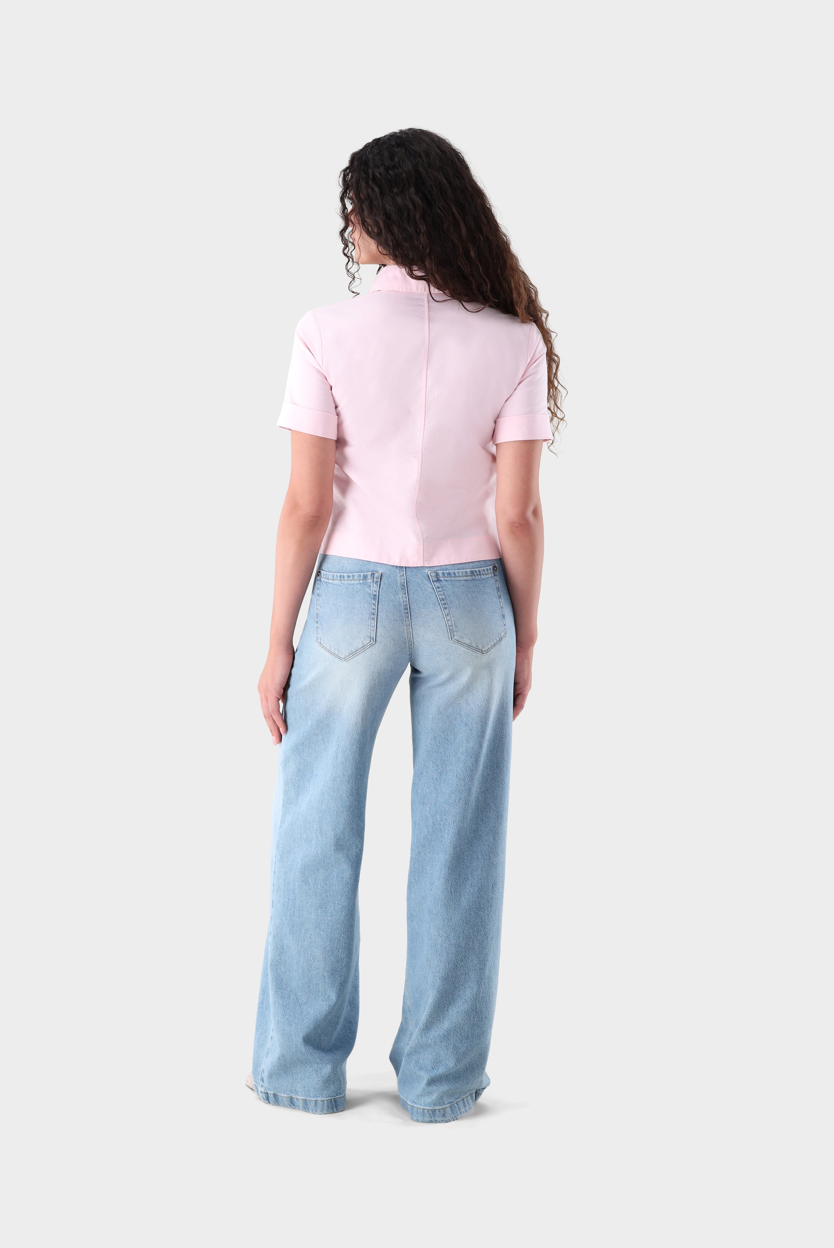 Kurzarm Hemdbluse | aus Oxford