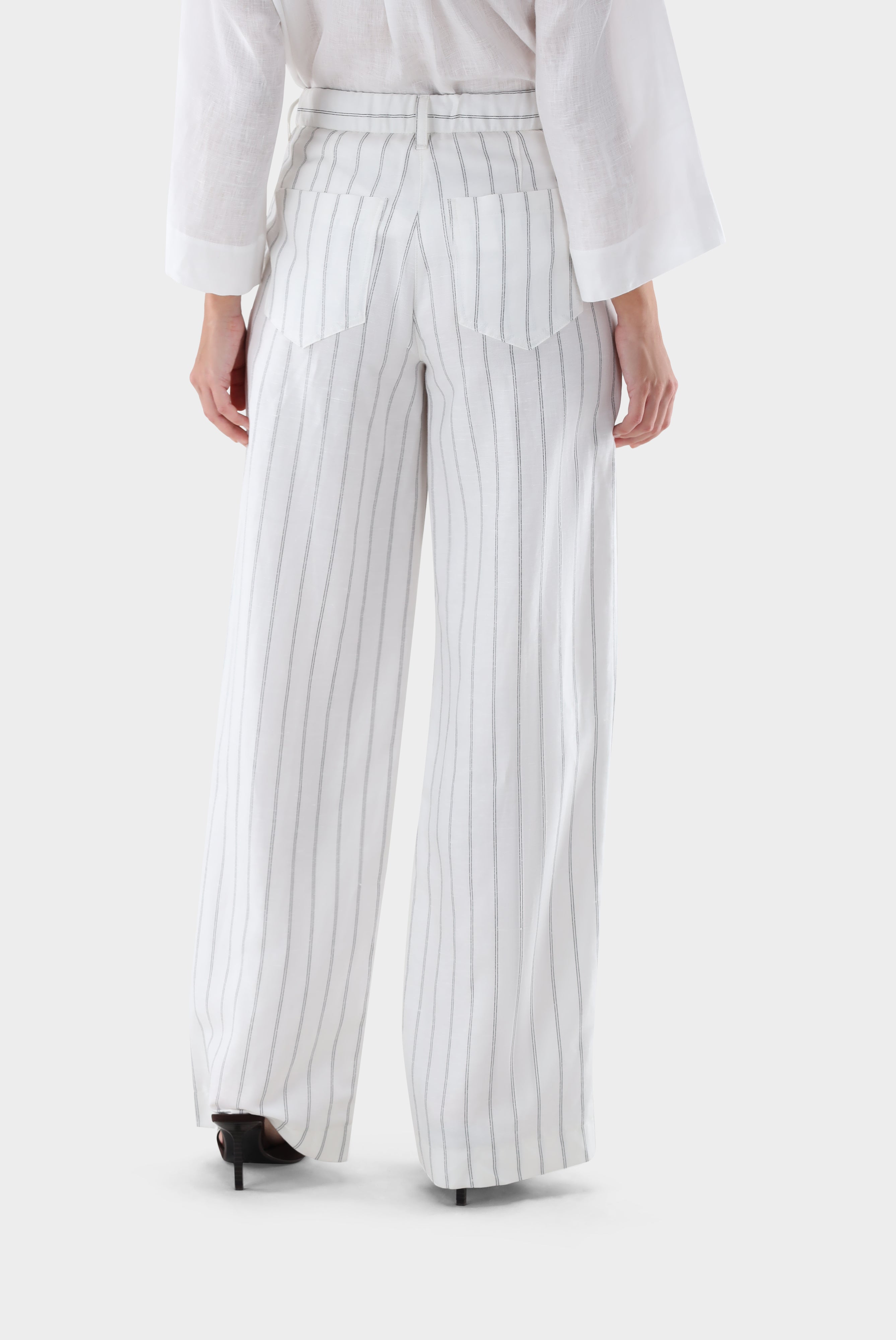 Gestreifte Hose | mit weitem Bein-Hosen-Van Laack-OUTLET-ARCHIVIST-ARCHIVE-SALE