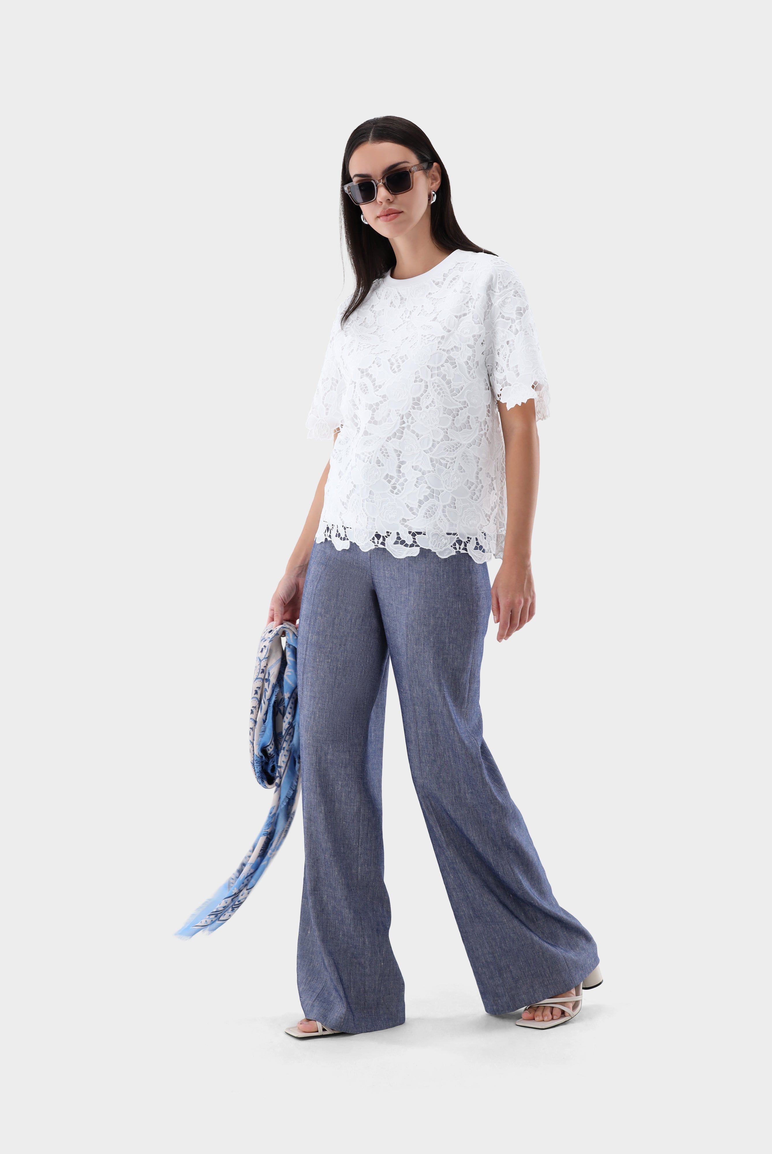 Weite Hose | mit Leinen und Viskose-Hosen-Van Laack-OUTLET-ARCHIVIST-ARCHIVE-SALE