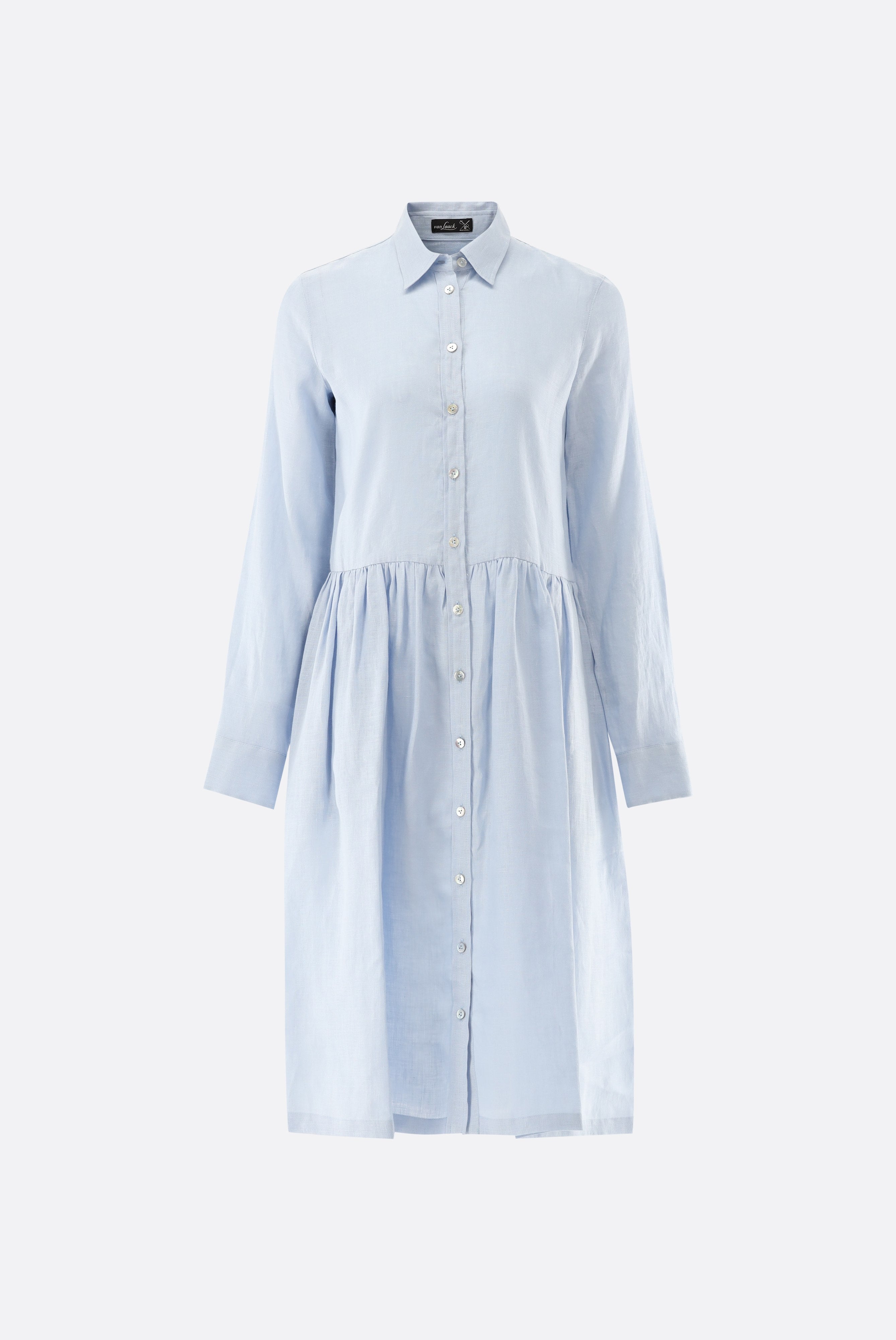 Van Laack-Midi-Hemdblusenkleid | aus Leinen-Kleider & Röcke-Black-Deal-Outlet-by-ARCHIVIST