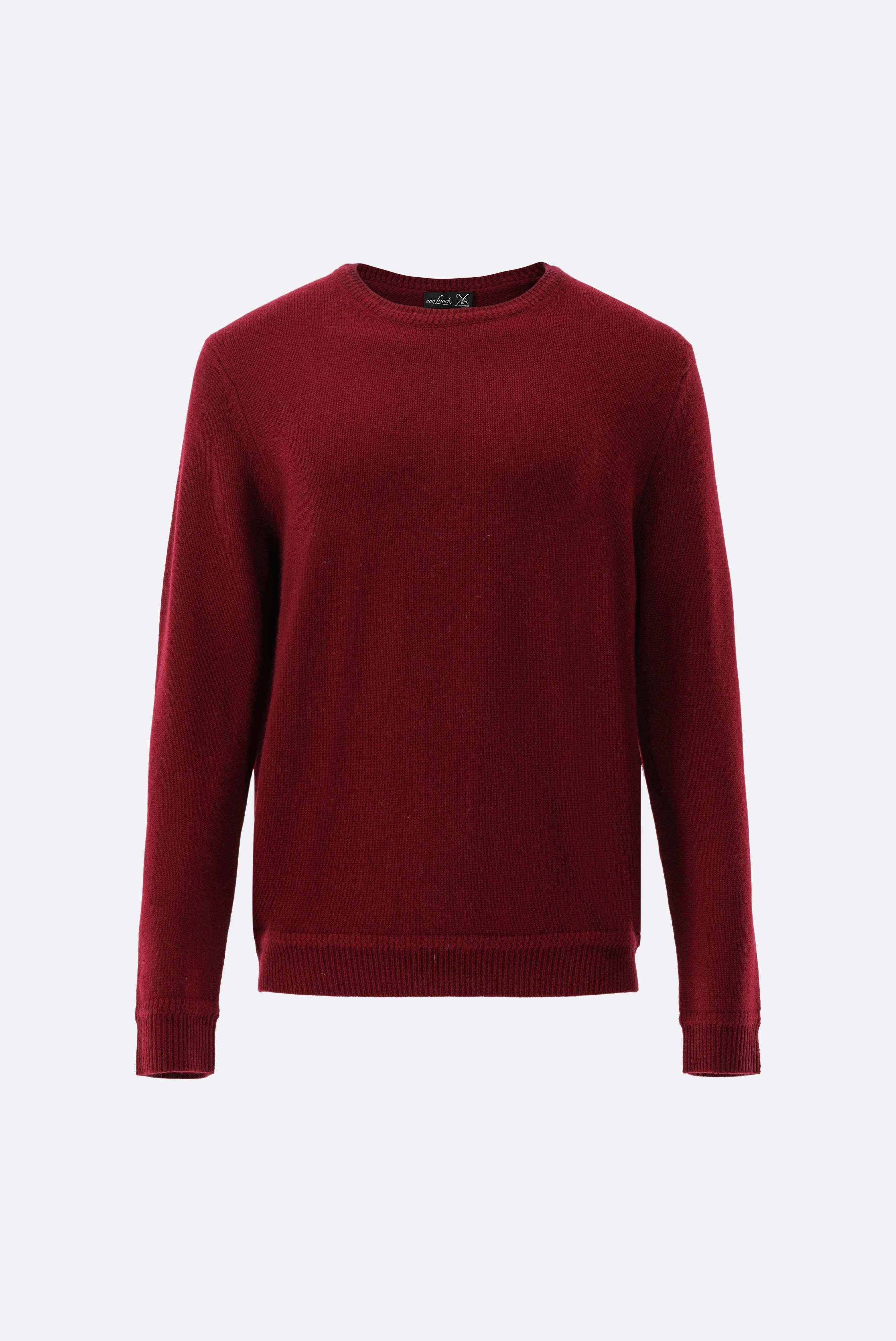 Rundhalspullover | aus Kaschmir-Strick & Pullover-Van Laack-OUTLET-Rot/Rose-S-ARCHIVIST-ARCHIVE-SALE