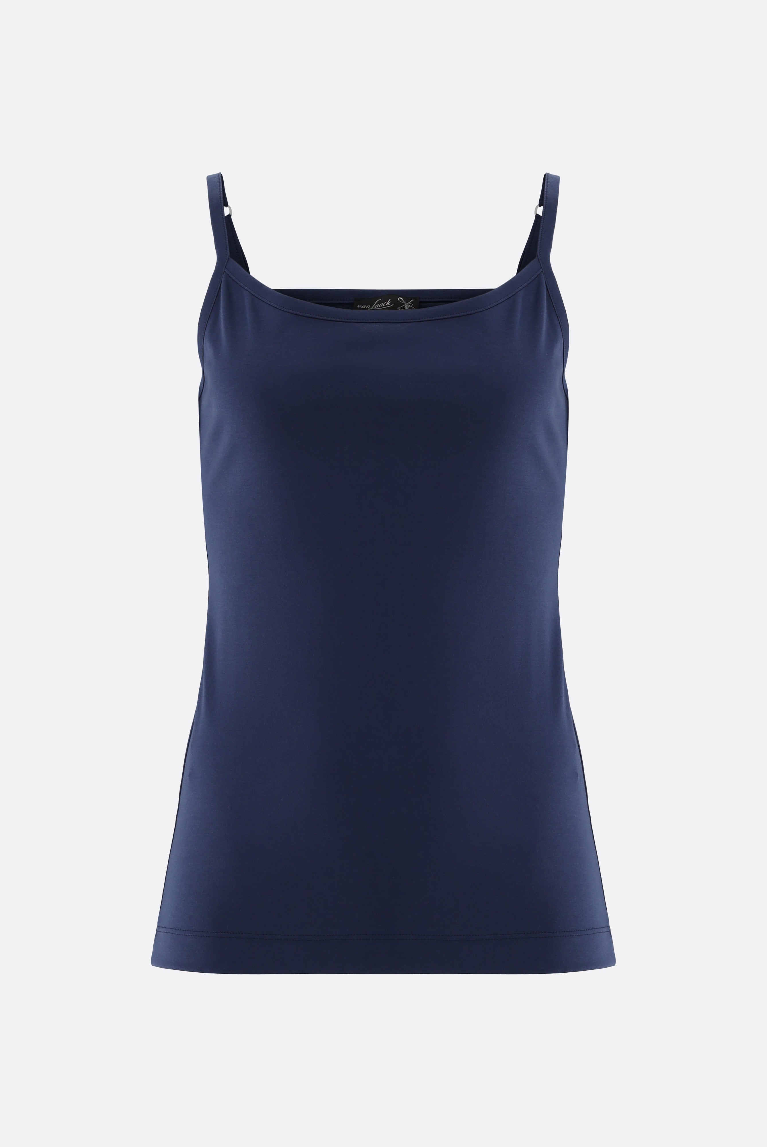Top | aus Schweizer Baumwolljersey-Shirts-Van Laack-OUTLET-blau rot/rose-36-ARCHIVIST-ARCHIVE-SALE