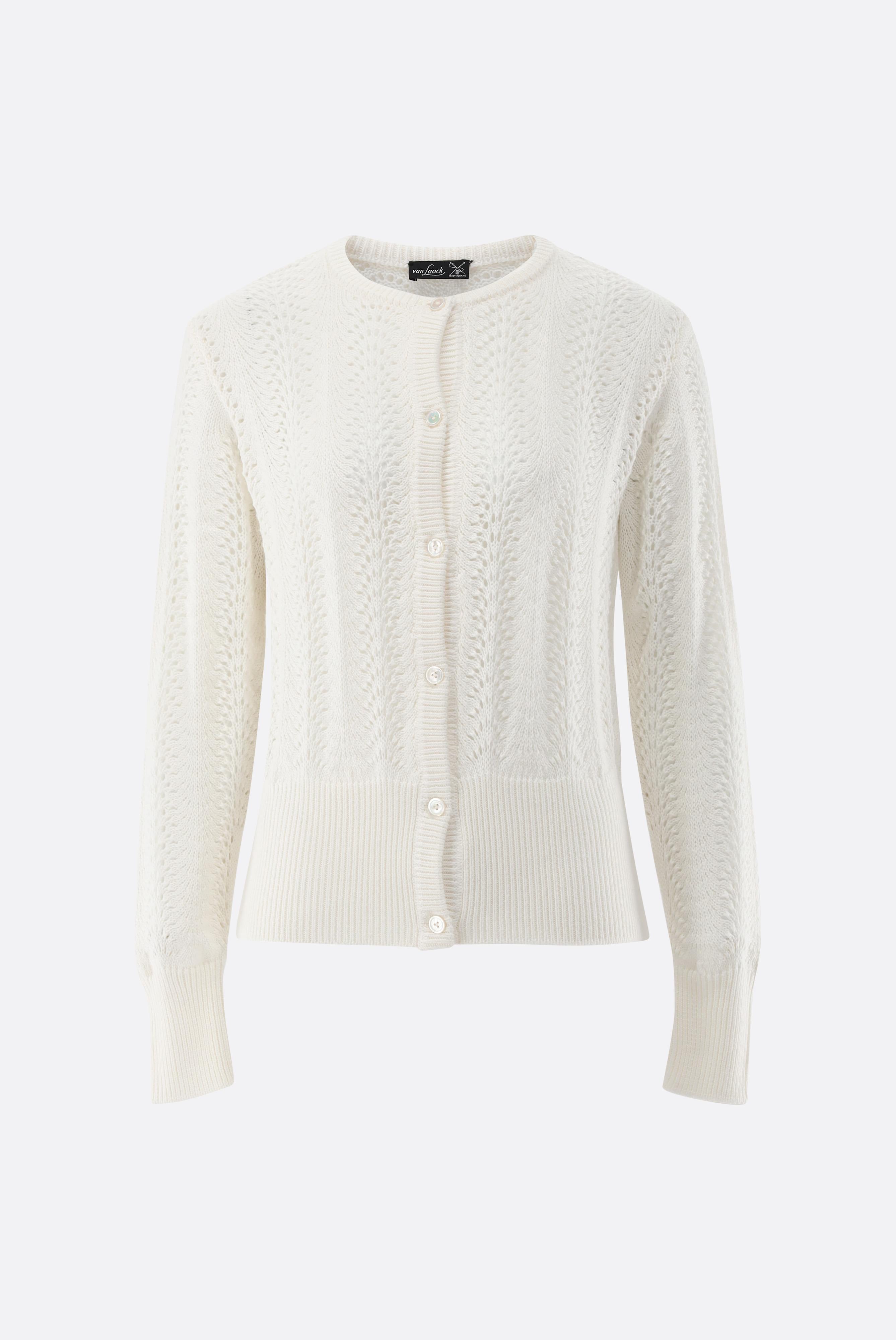 Strickjacke | aus Ajoure Strick mit Kaschmir-Jacken & Mäntel-Van Laack-OUTLET-ARCHIVIST-ARCHIVE-SALE