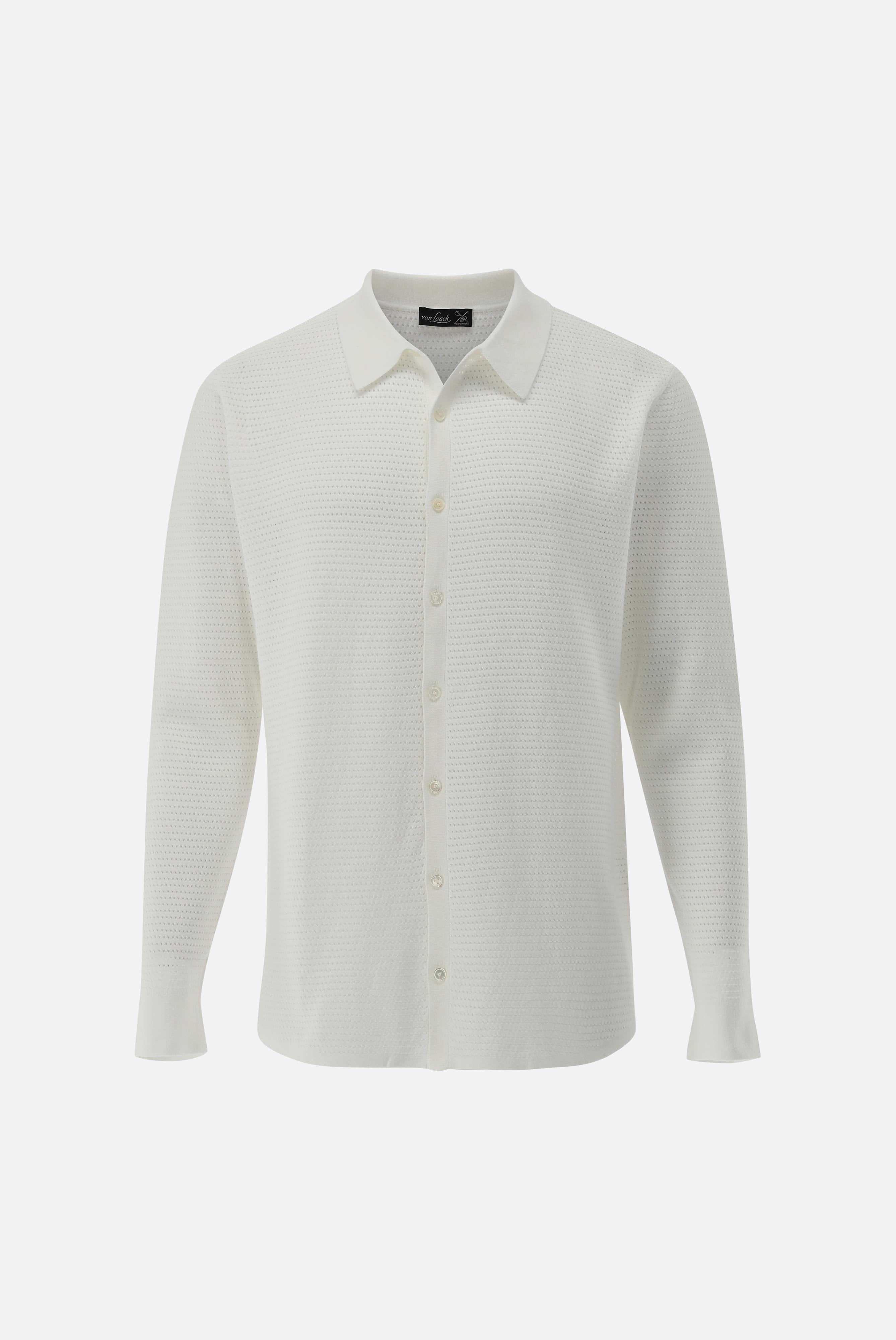 Van Laack-Strickhemd | mit Retro Struktur aus Air Cotton-Hemden & Blusen-Black-Deal-Outlet-by-ARCHIVIST