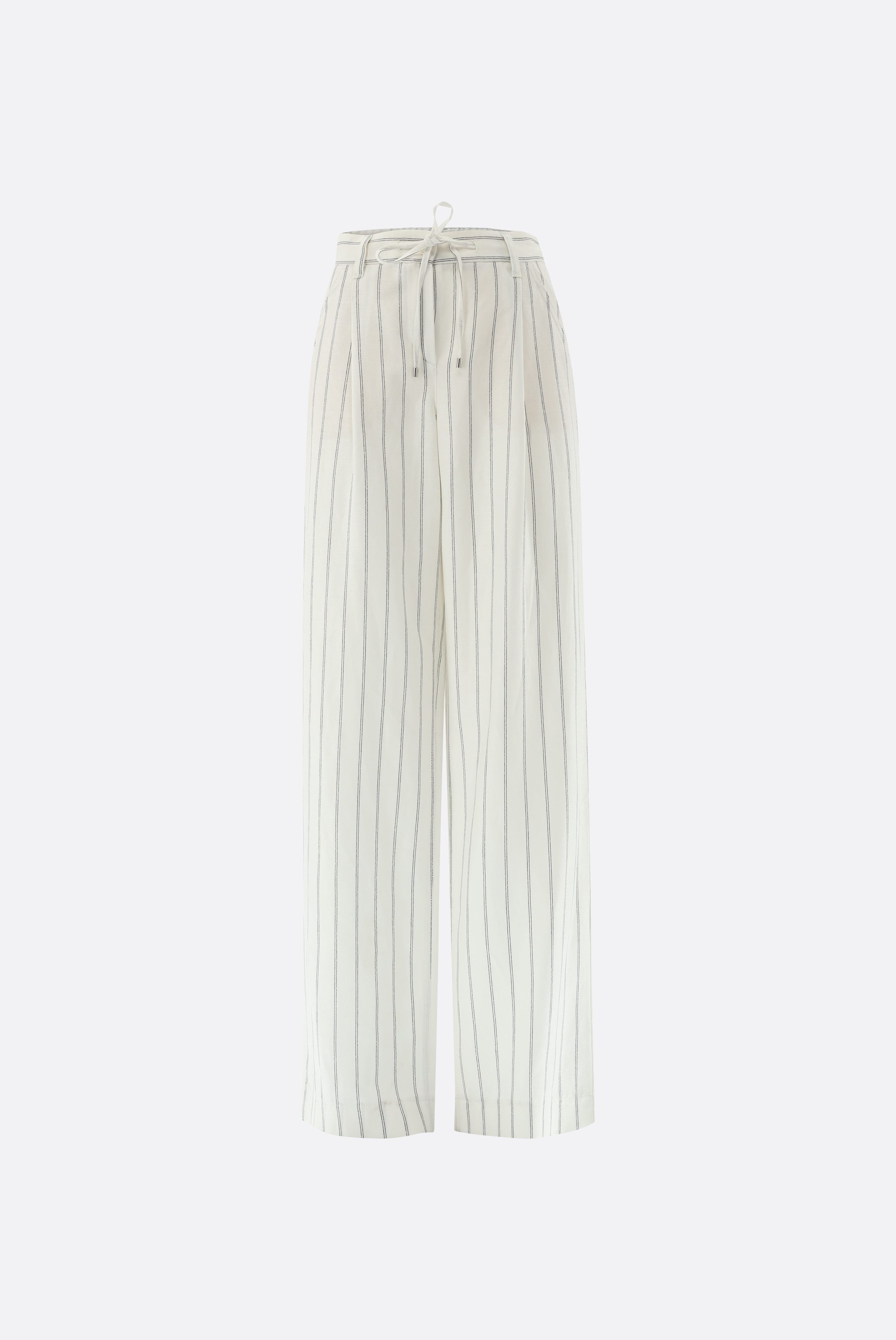 Gestreifte Hose | mit weitem Bein-Hosen-Van Laack-OUTLET-ARCHIVIST-ARCHIVE-SALE