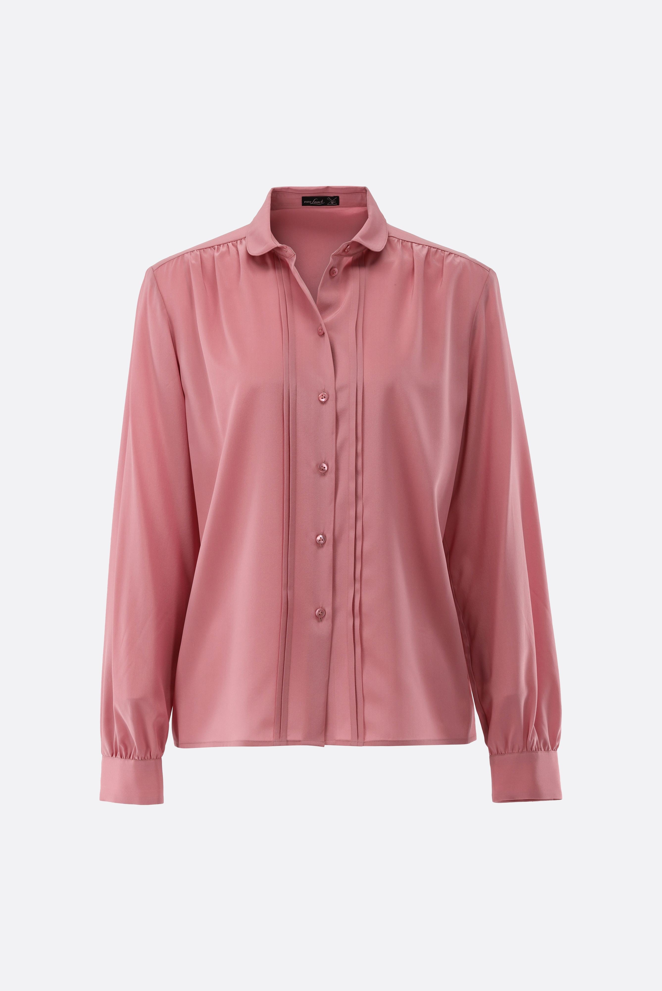 Bluse | aus Seide mit Raffungen-Hemden & Blusen-Van Laack-OUTLET-ARCHIVIST-ARCHIVE-SALE
