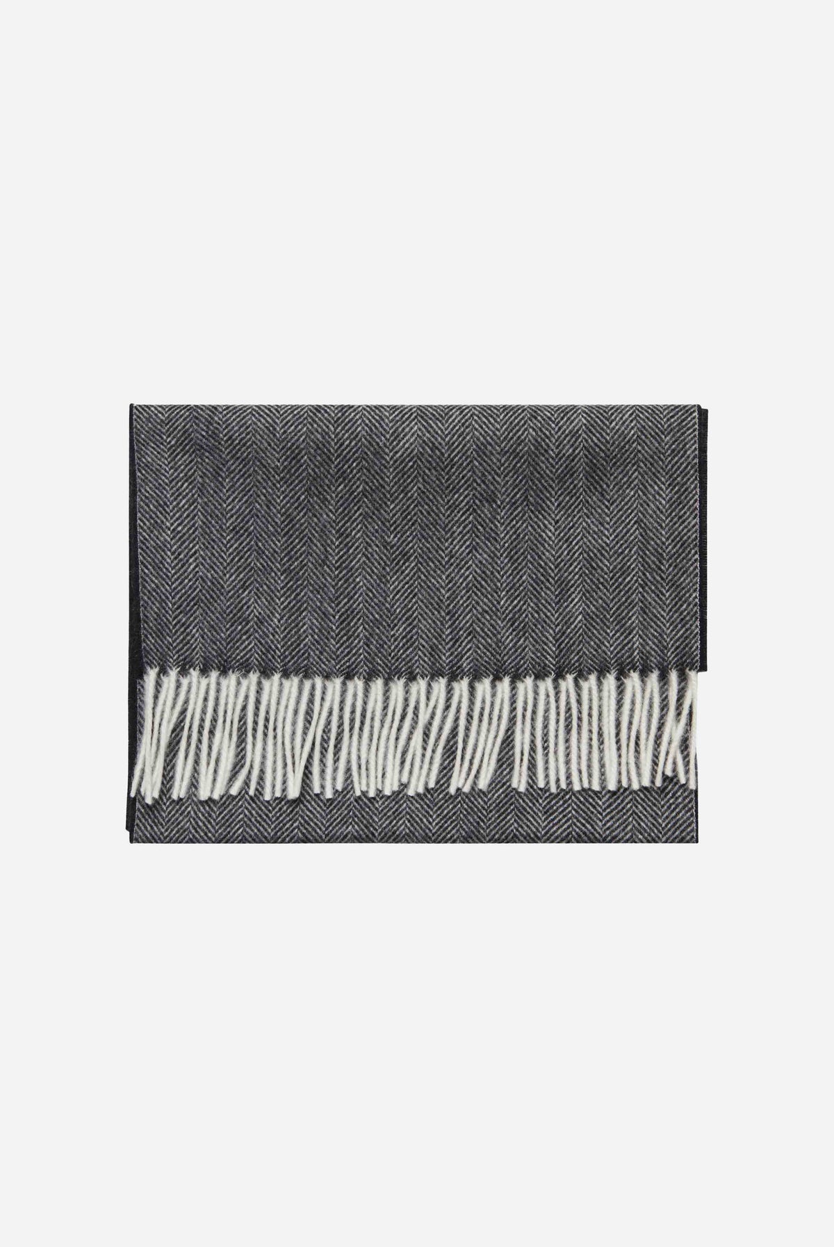 Kaschmirschal mit Fischgrat Muster-Accessoires-Van Laack-OUTLET-Grau-00-ARCHIVIST-ARCHIVE-SALE