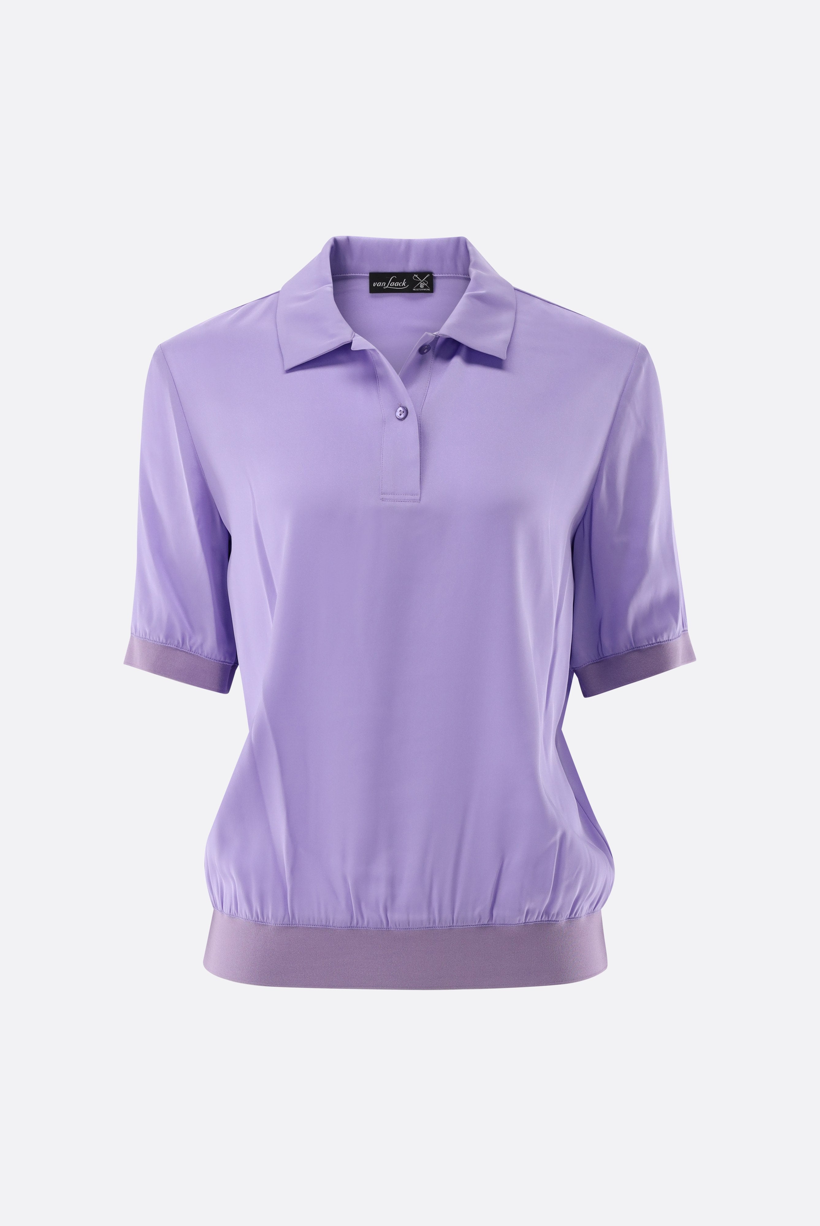 Poloshirt | aus Seidensatin-Hemden & Blusen-Van Laack-OUTLET-ARCHIVIST-ARCHIVE-SALE