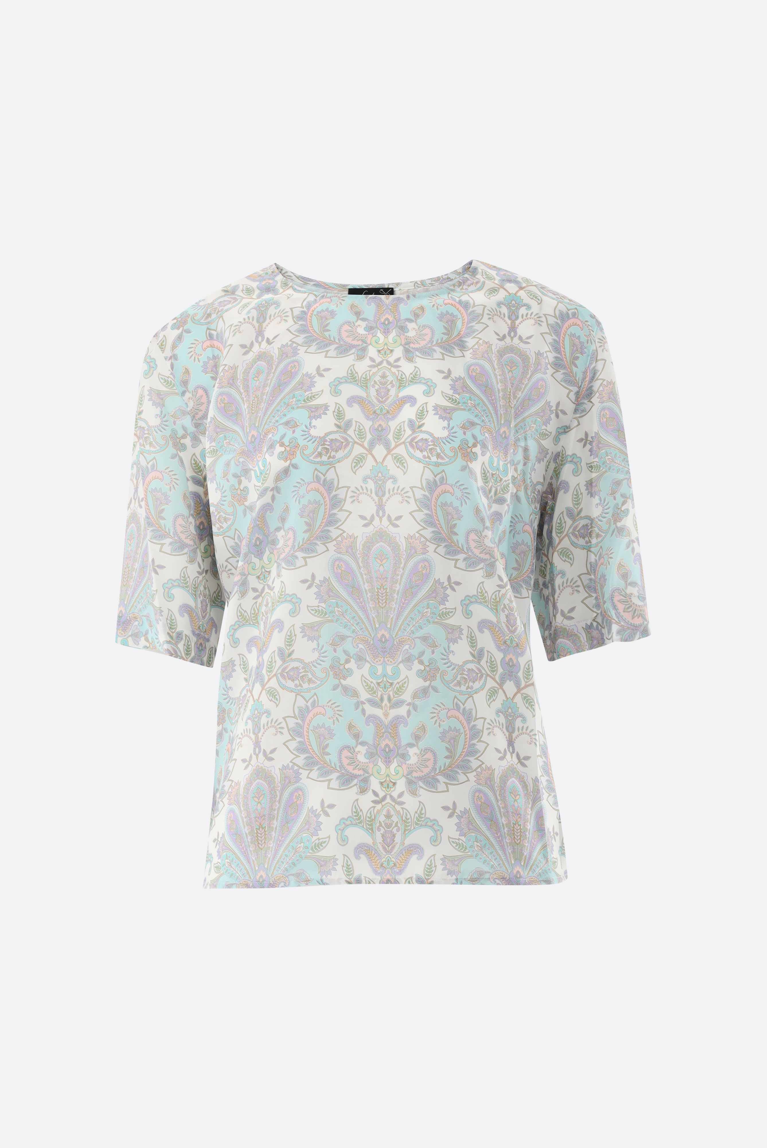 Top aus Seide | mit Paisley-Druck