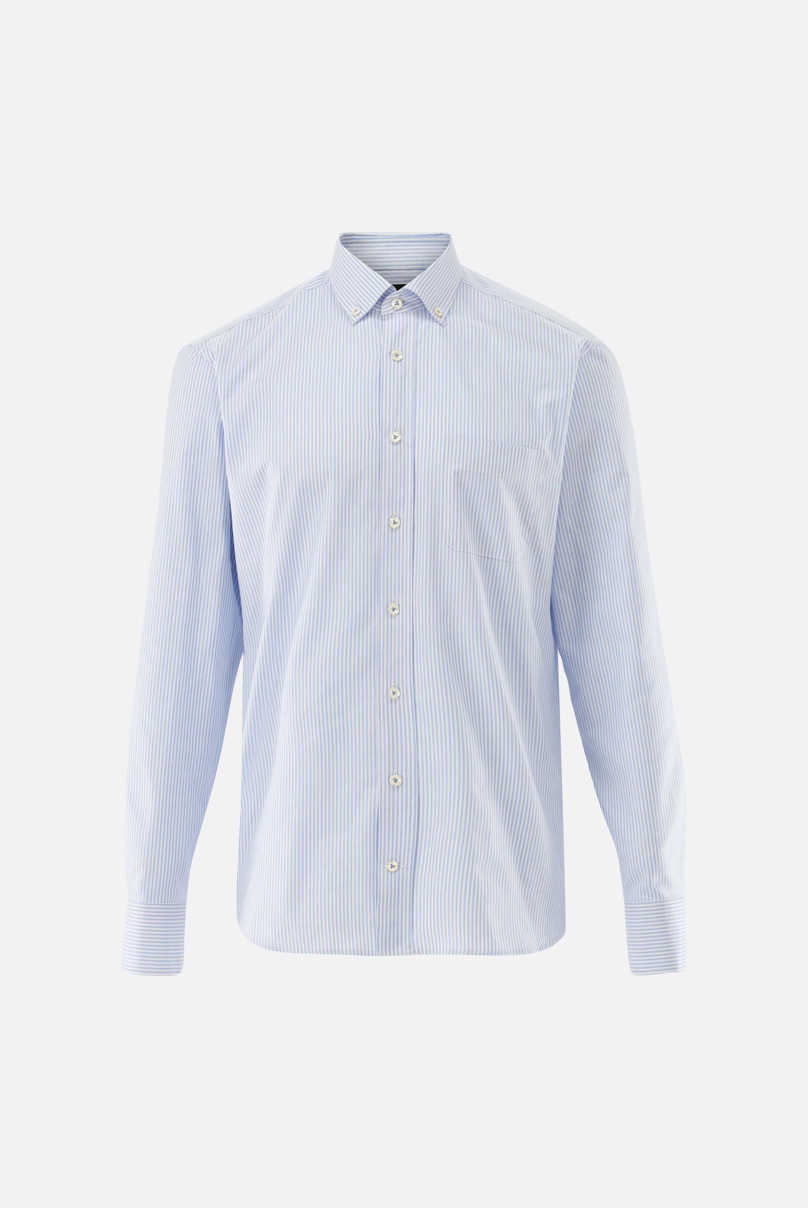 Gestreiftes Oxfordhemd | mit Button-Down Tailor Fit