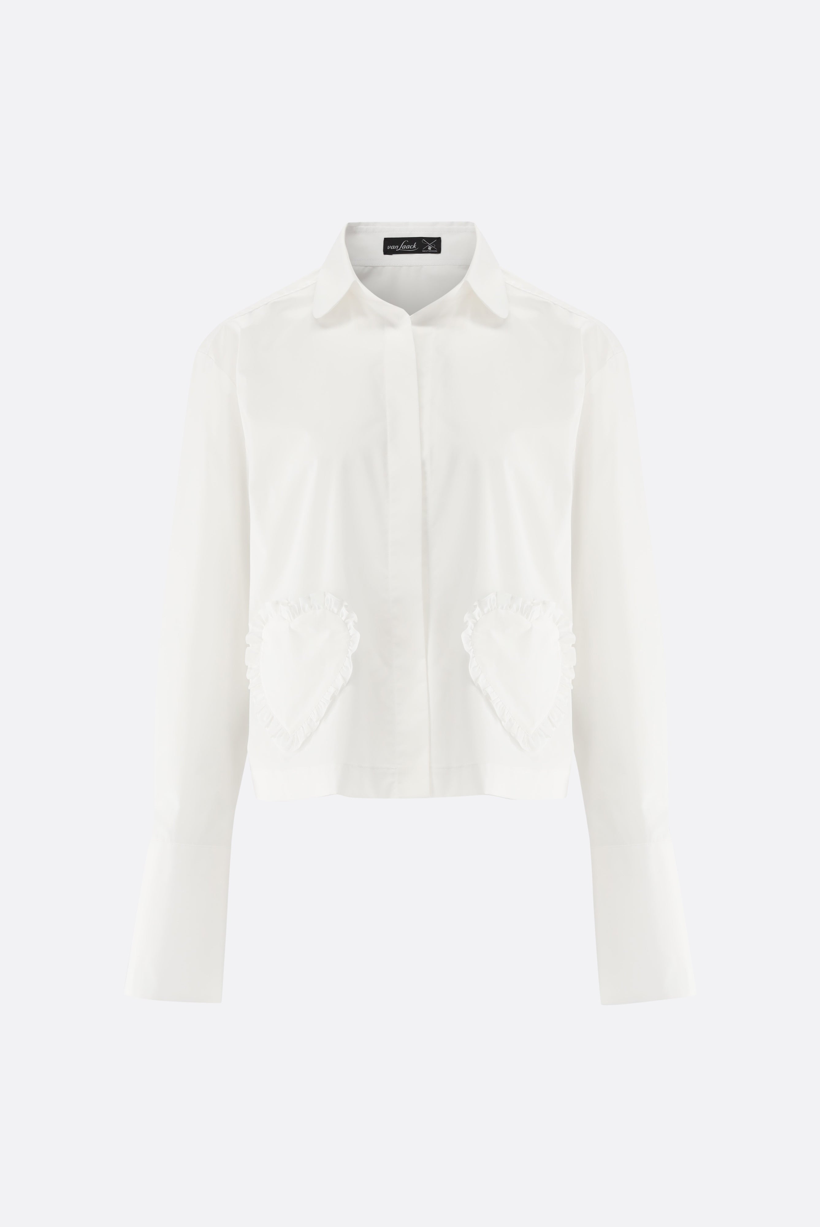 Hemdbluse | cropped mit Herz-Taschen-Hemden & Blusen-Van Laack-OUTLET-ARCHIVIST-ARCHIVE-SALE