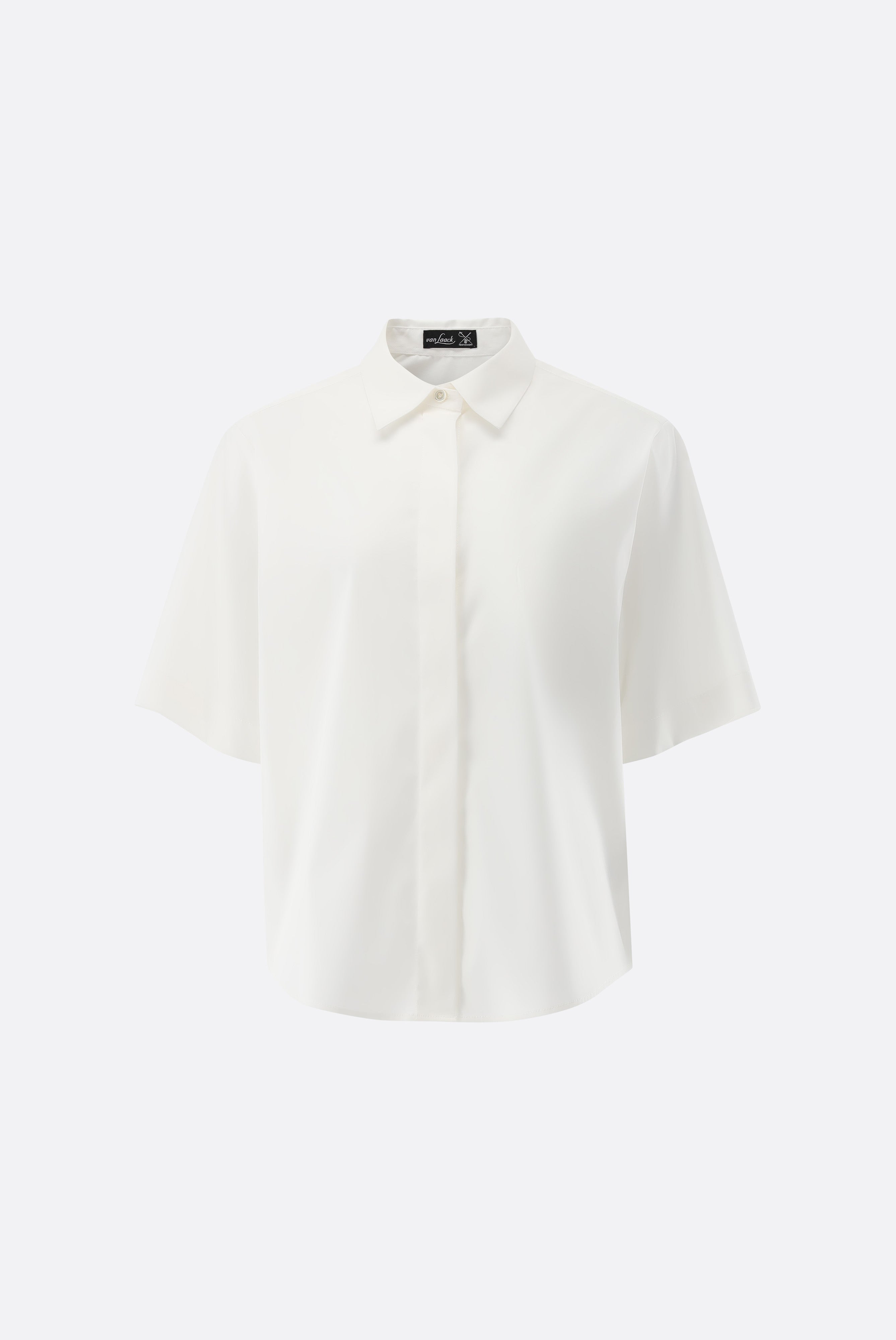 Kurzarm Hemdbluse | locker geschnitten