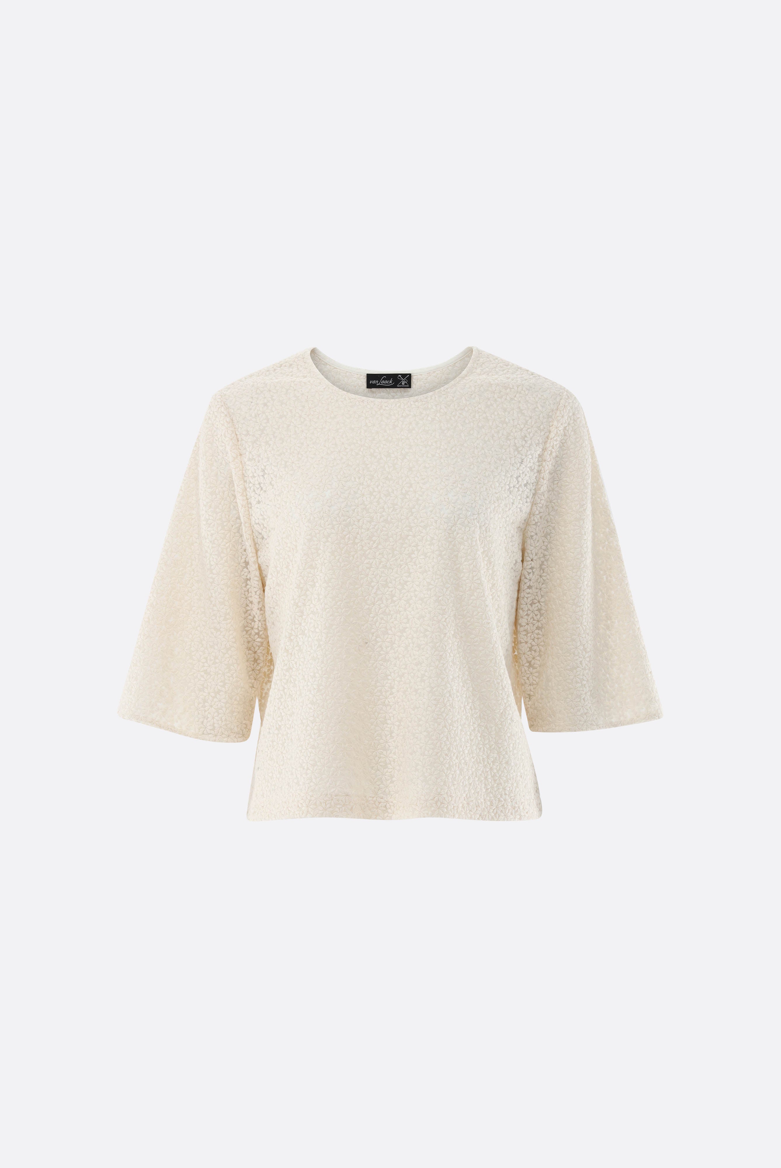 Top | aus Blumen Stickerei-Hemden & Blusen-Van Laack-OUTLET-ARCHIVIST-ARCHIVE-SALE