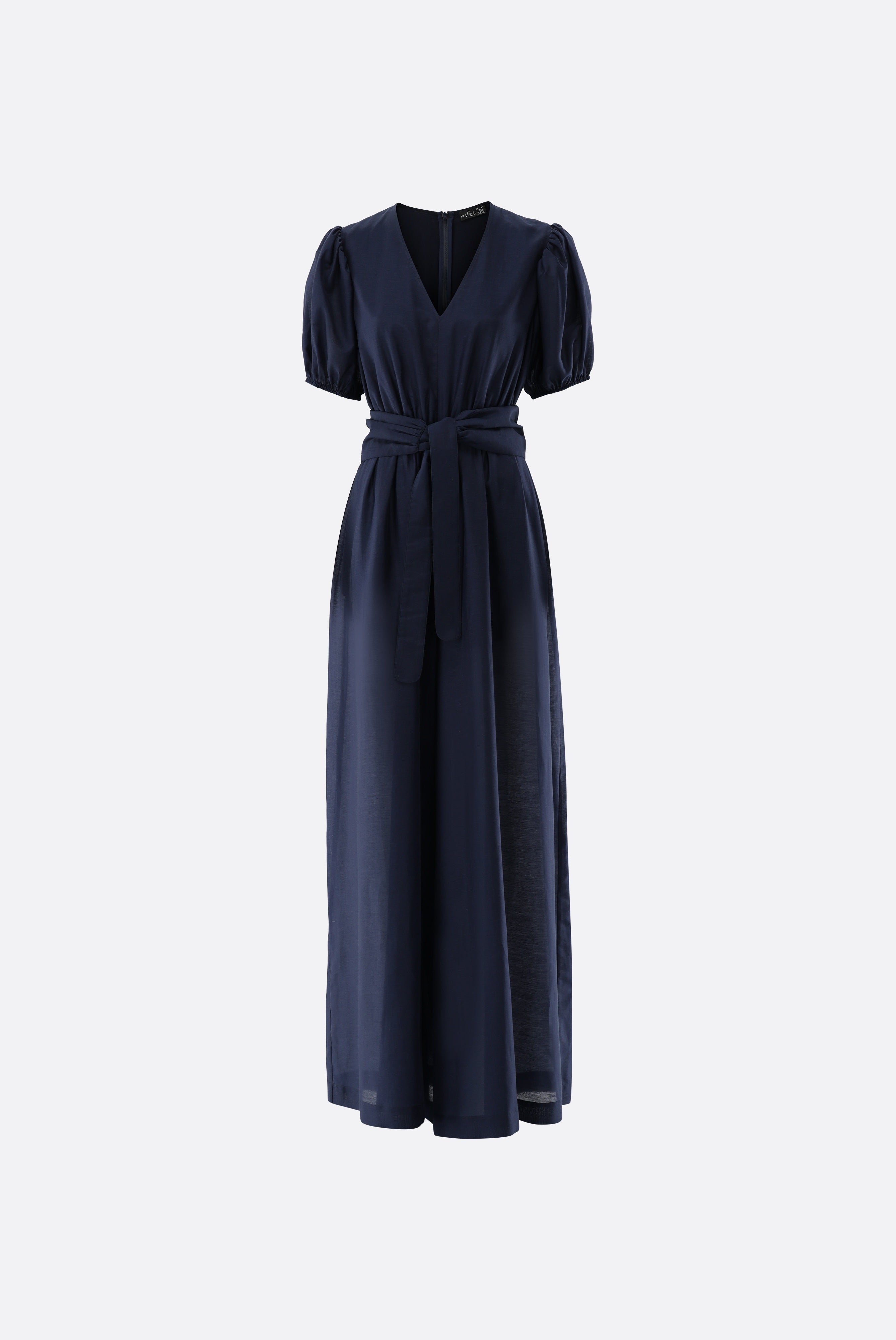 Jumpsuit | mit Leinen und Tencel-UNDEFINIERT-Van Laack-OUTLET-dunkelblau-36-ARCHIVIST-ARCHIVE-SALE