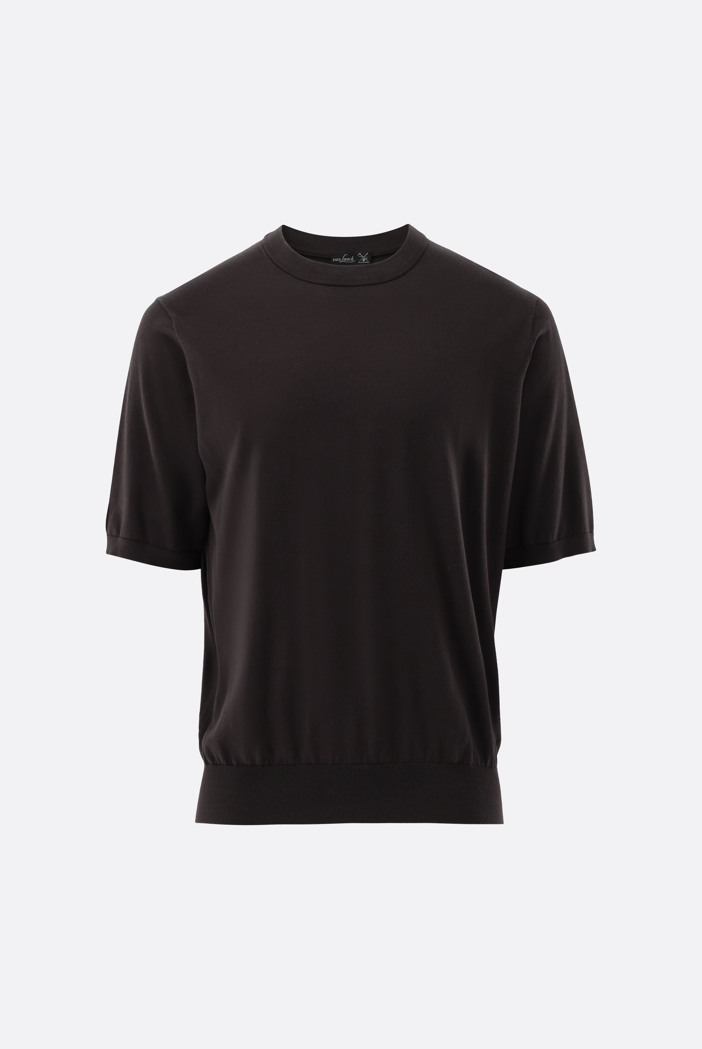 Strick T-Shirt | mit Baumwolle und Seide