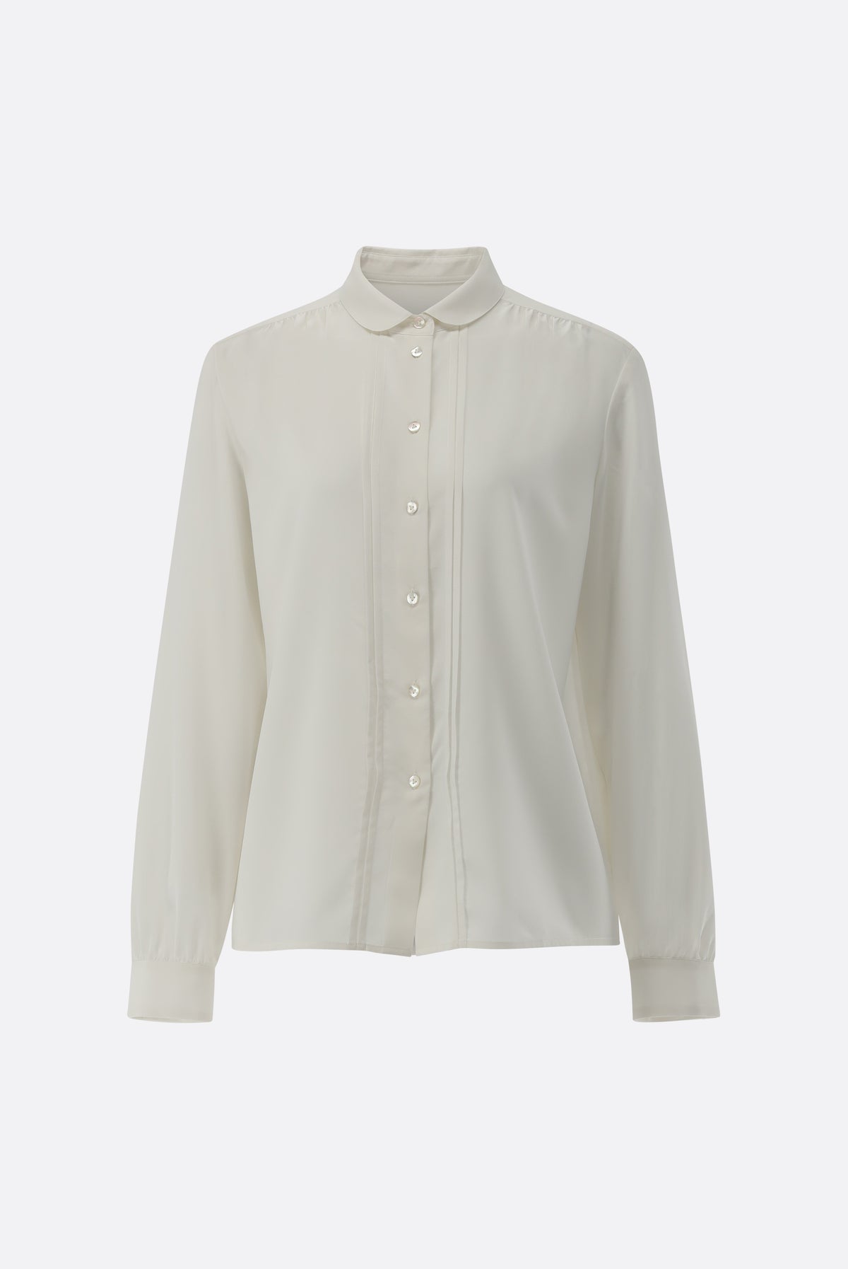 Bluse | aus Seide mit Raffungen