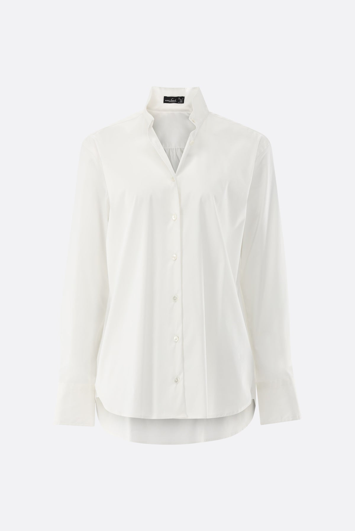 Stehkragenbluse | mit lockerer Passform-Hemden & Blusen-Van Laack-OUTLET-ARCHIVIST-ARCHIVE-SALE