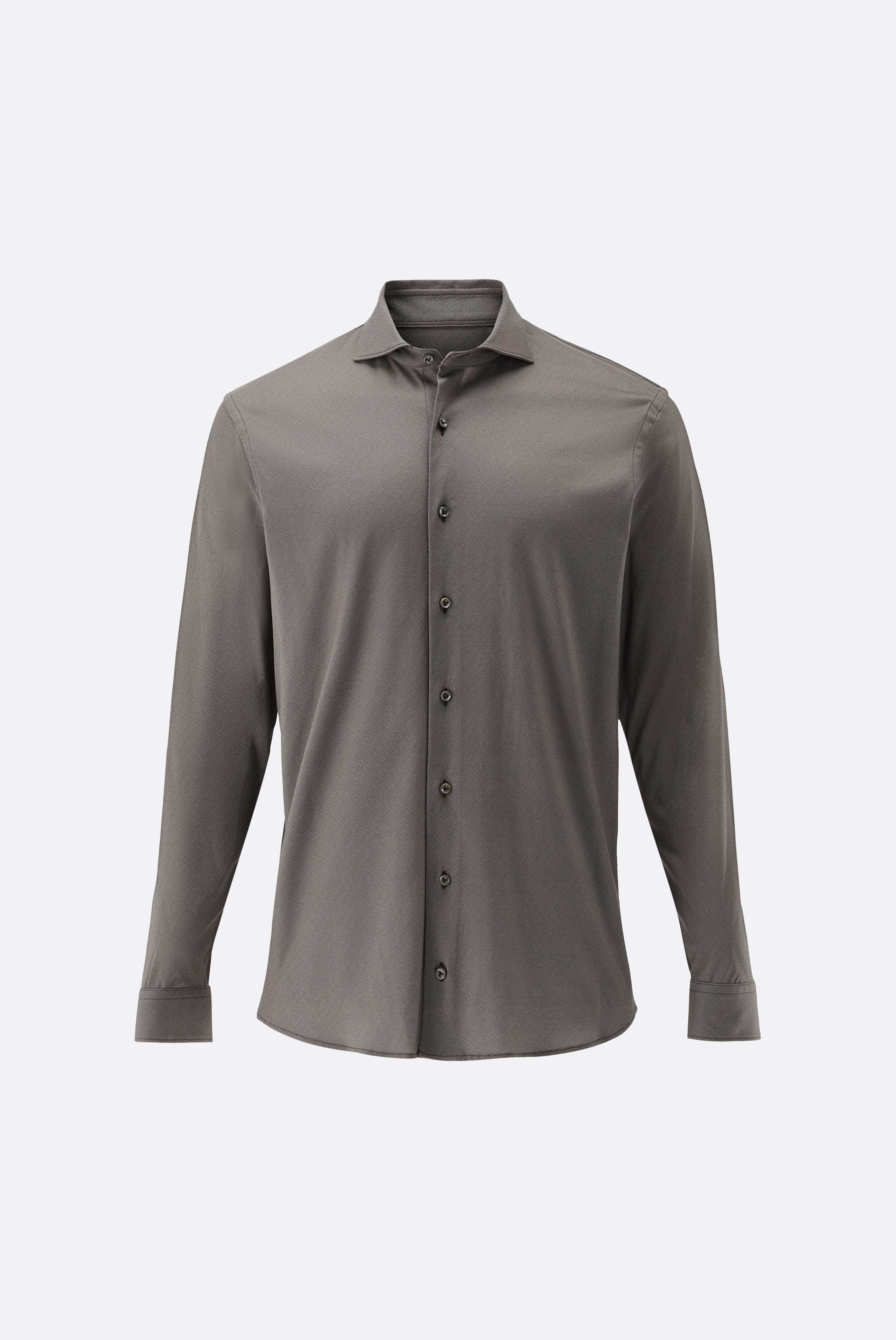 Jerseyhemd | mit Twill Druck Tailor Fit