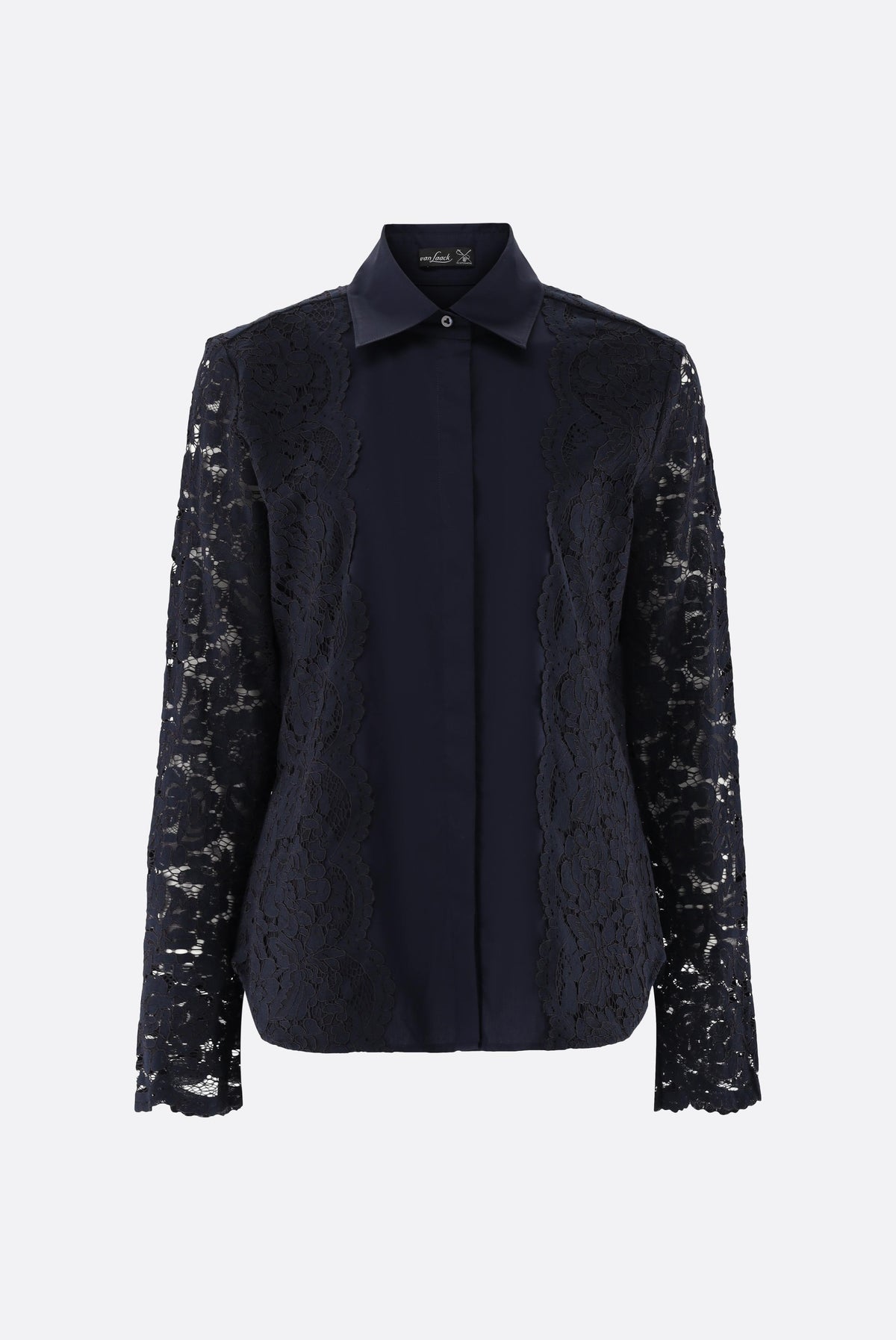 Hemdbluse | mit Spitzenärmeln-Hemden & Blusen-Van Laack-OUTLET-ARCHIVIST-ARCHIVE-SALE