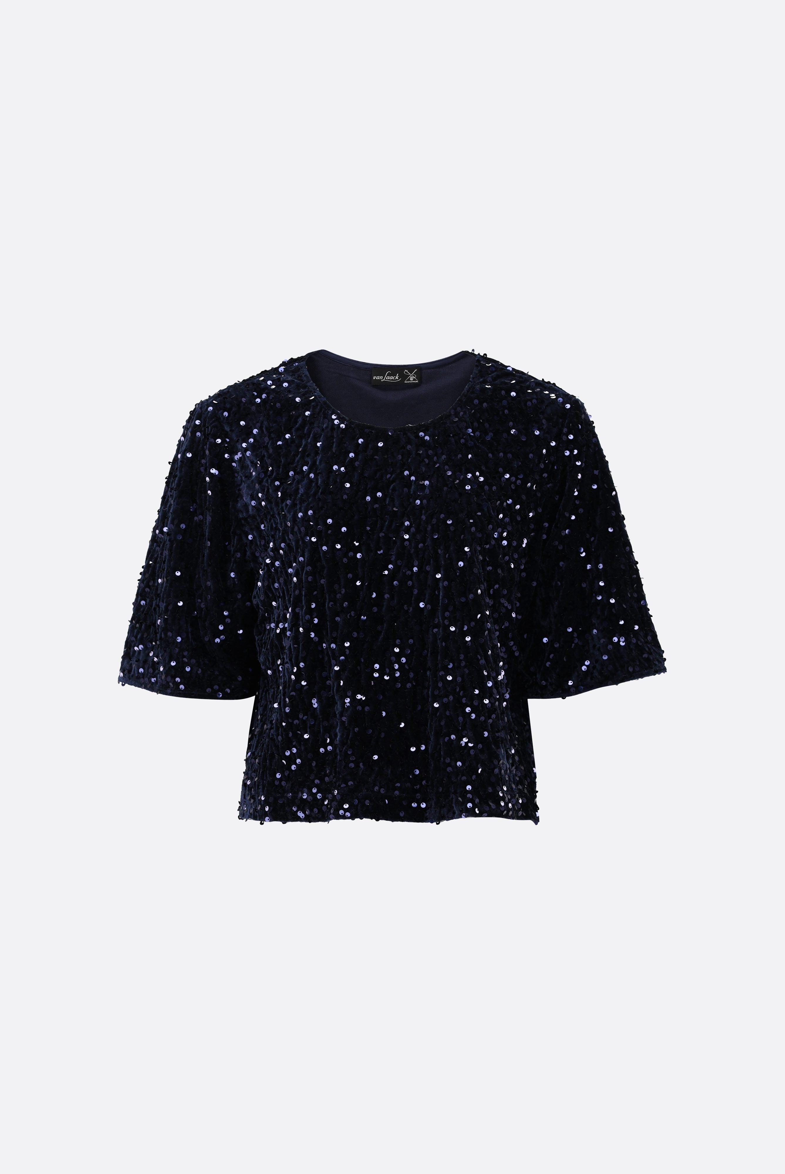 Top | mit Pailletten-Hemden & Blusen-Van Laack-OUTLET-ARCHIVIST-ARCHIVE-SALE