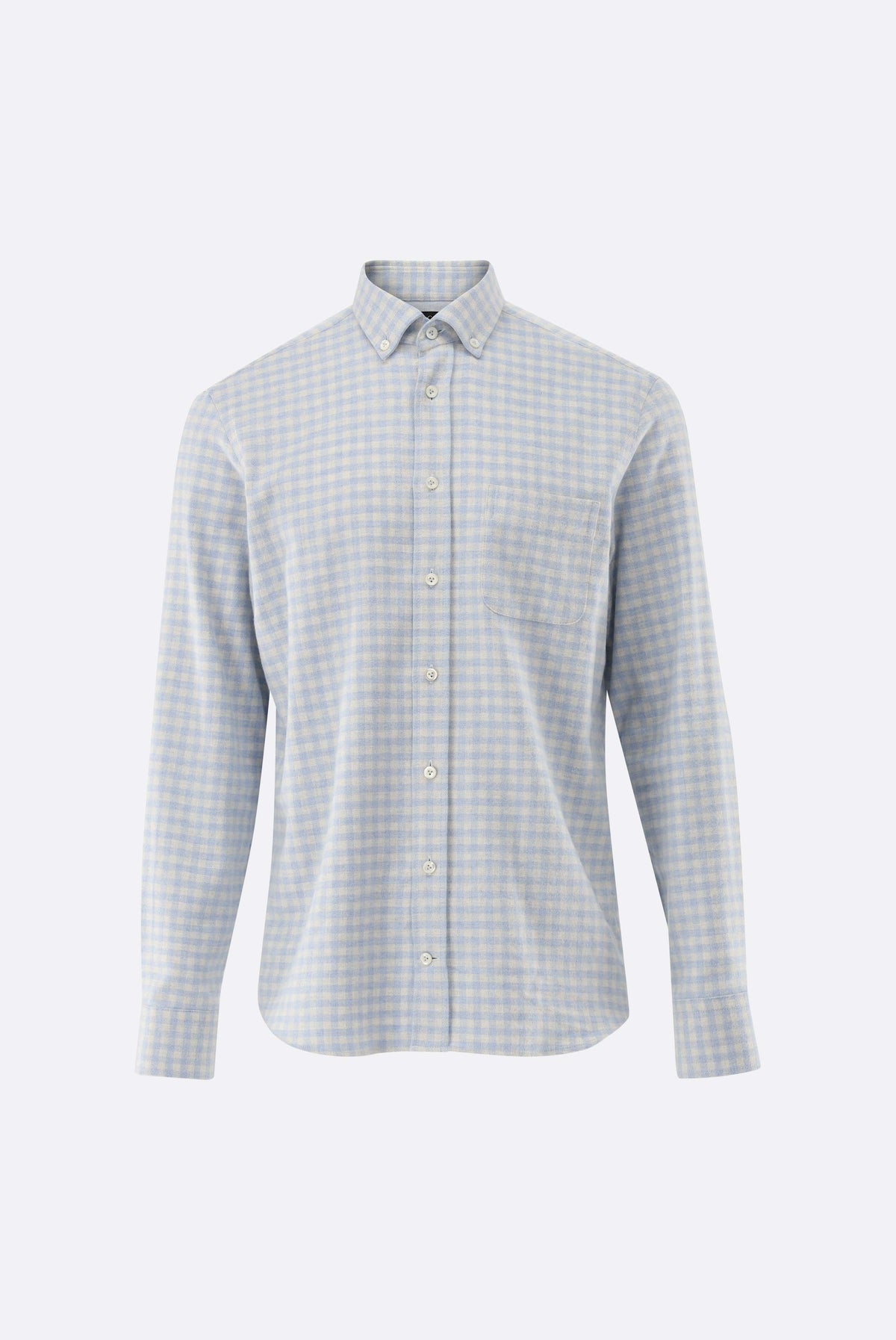 Flanellhemd | kariert Tailor Fit-Hemden & Blusen-Van Laack-OUTLET-ARCHIVIST-ARCHIVE-SALE