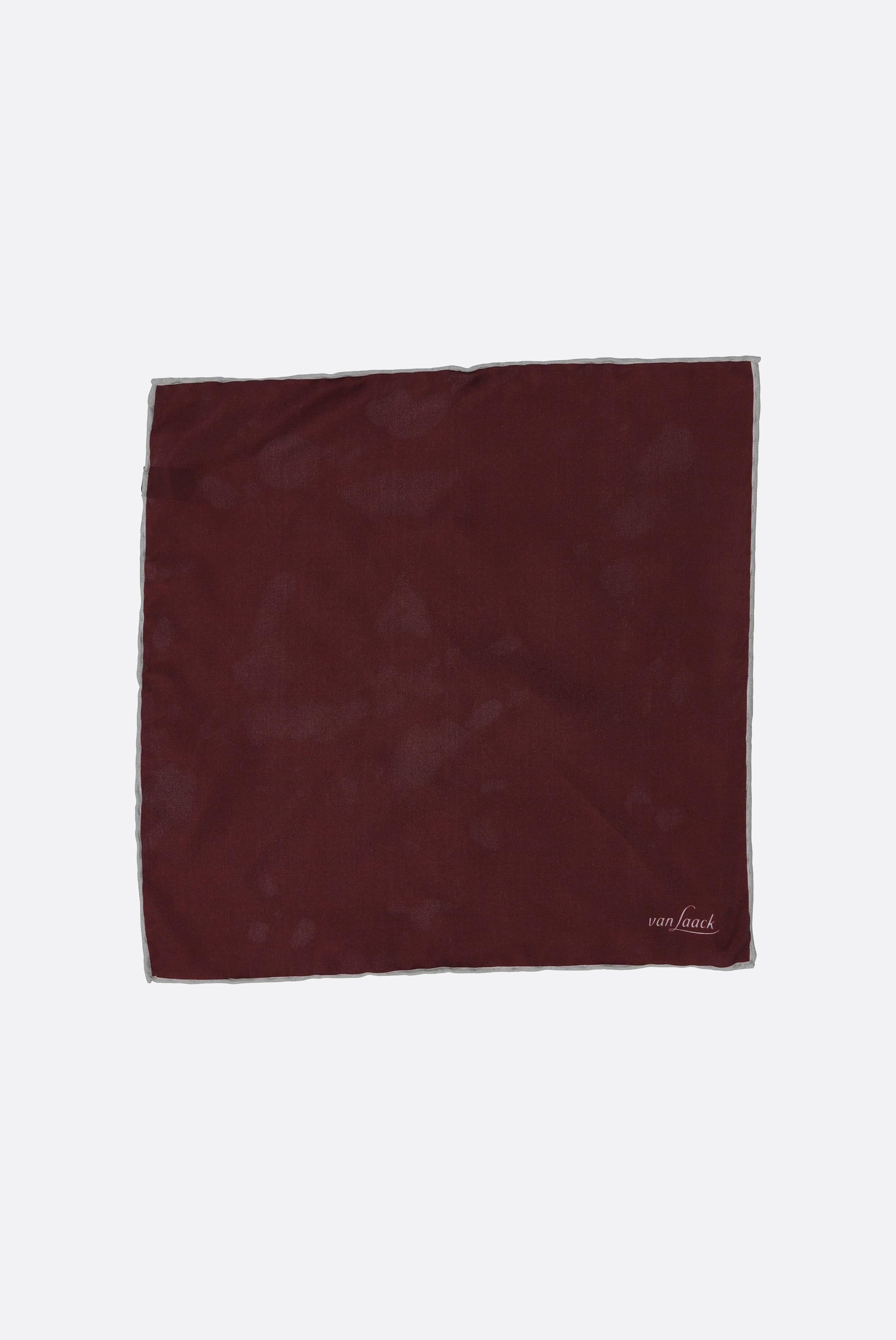 Einstecktuch | aus Seide mit Kontrastrahmen-Accessoires-Van Laack-OUTLET-Dunkelrot-00-ARCHIVIST-ARCHIVE-SALE