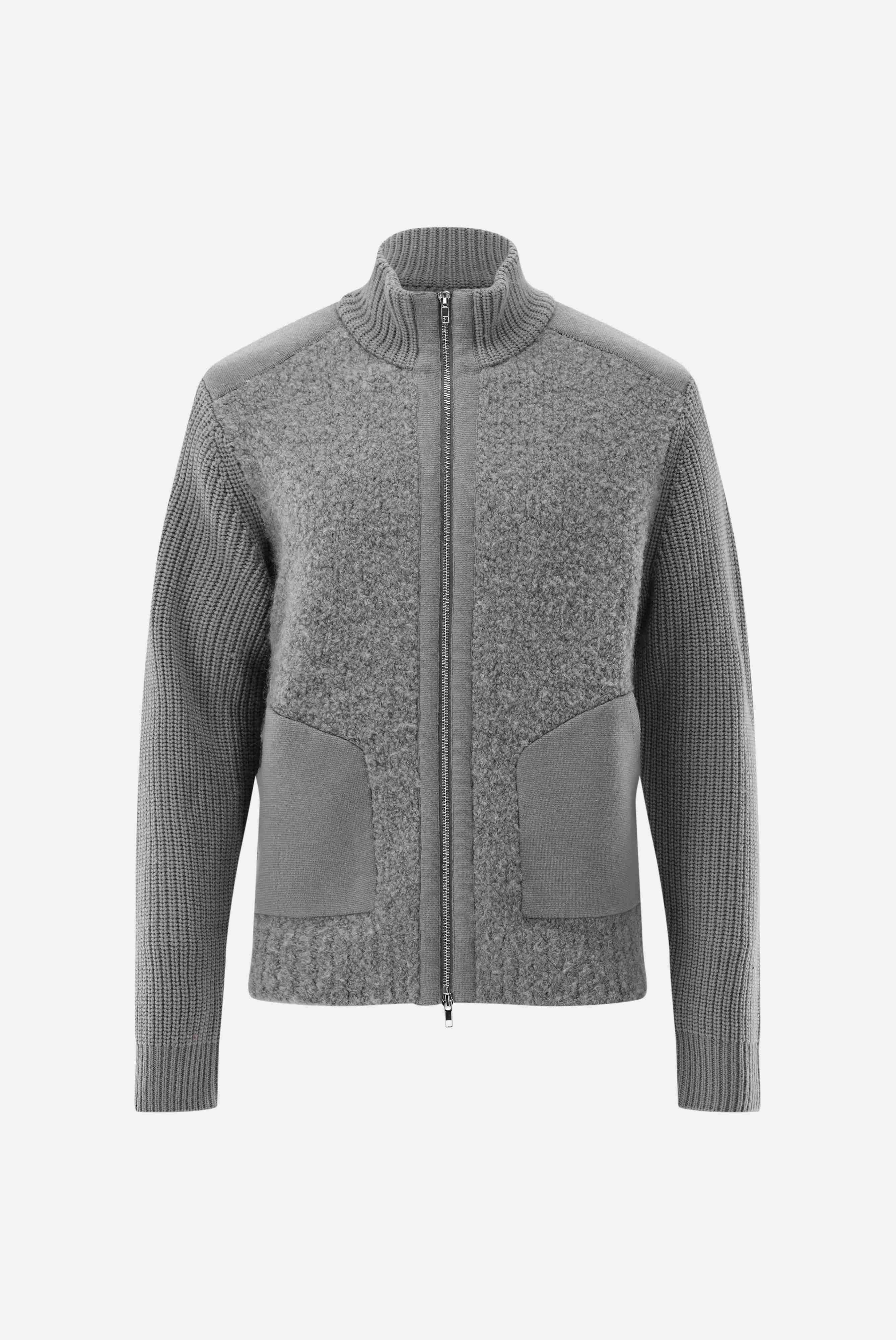 Strickjacke | mit Teddy Struktur