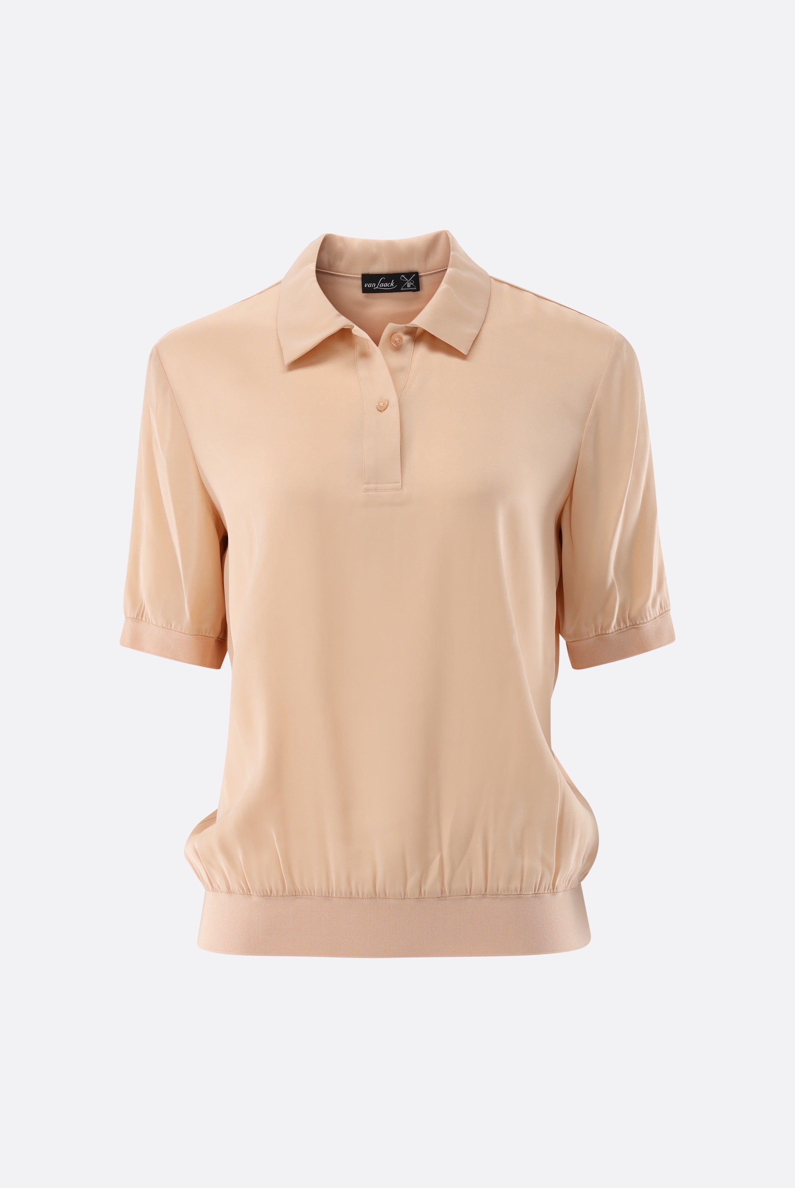 Poloshirt | aus Seidensatin-Hemden & Blusen-Van Laack-OUTLET-ARCHIVIST-ARCHIVE-SALE