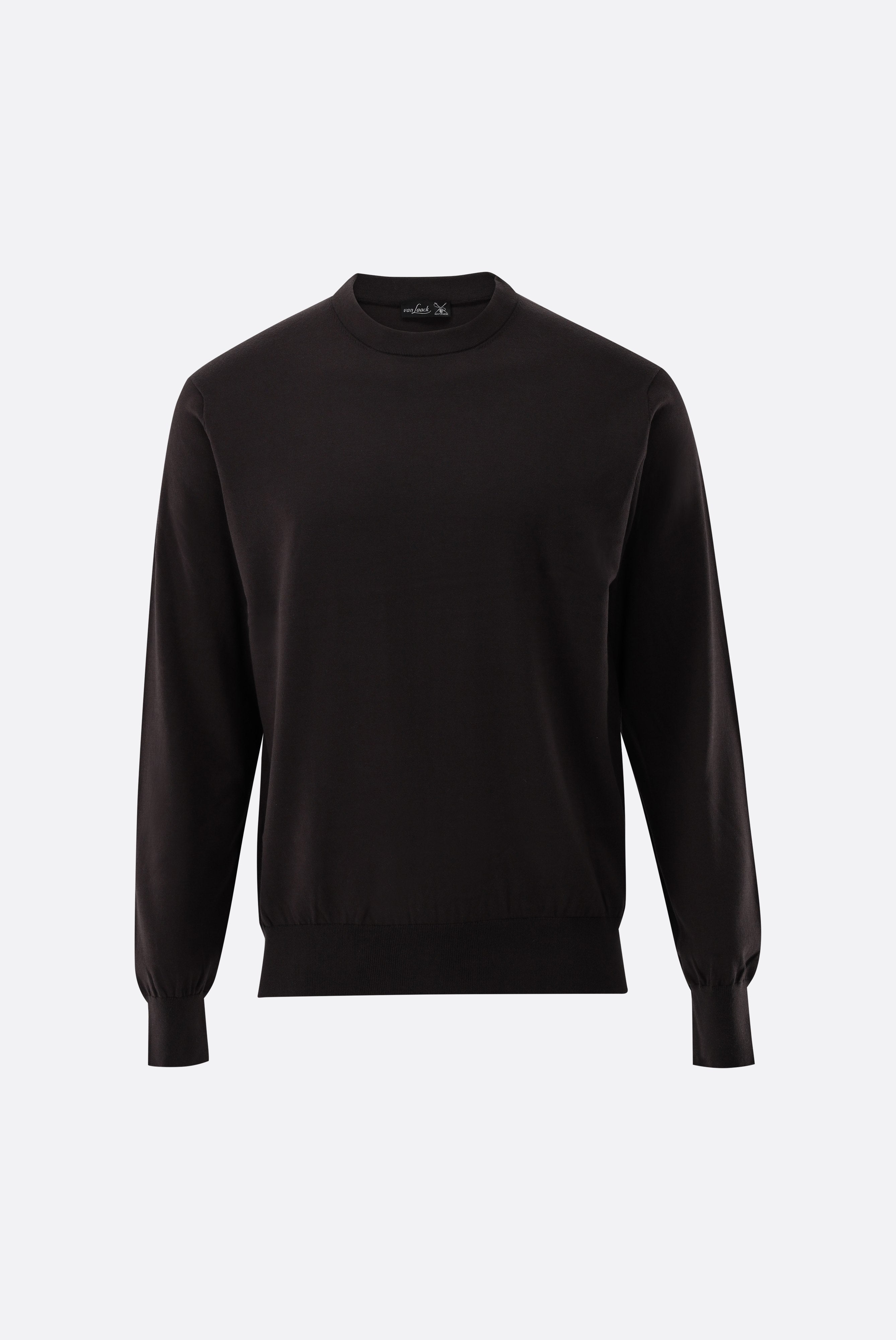 Rundhalspullover | mit Baumwolle und Seide-Strick & Pullover-Van Laack-OUTLET-ARCHIVIST-ARCHIVE-SALE