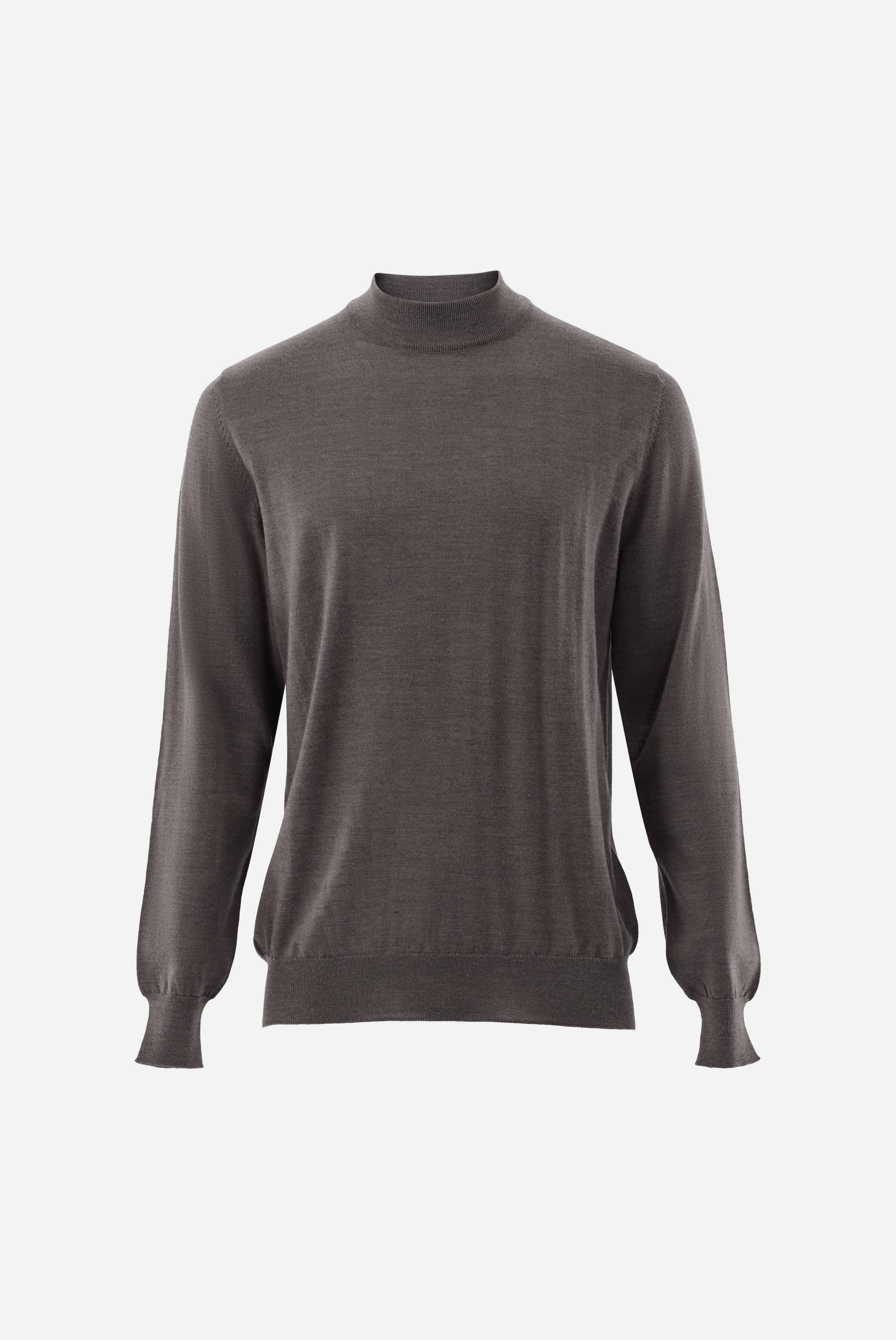 Van Laack-Stehkragenpullover | aus merzerisierter Merinowolle-Strick & Pullover-Black-Deal-Outlet-by-ARCHIVIST
