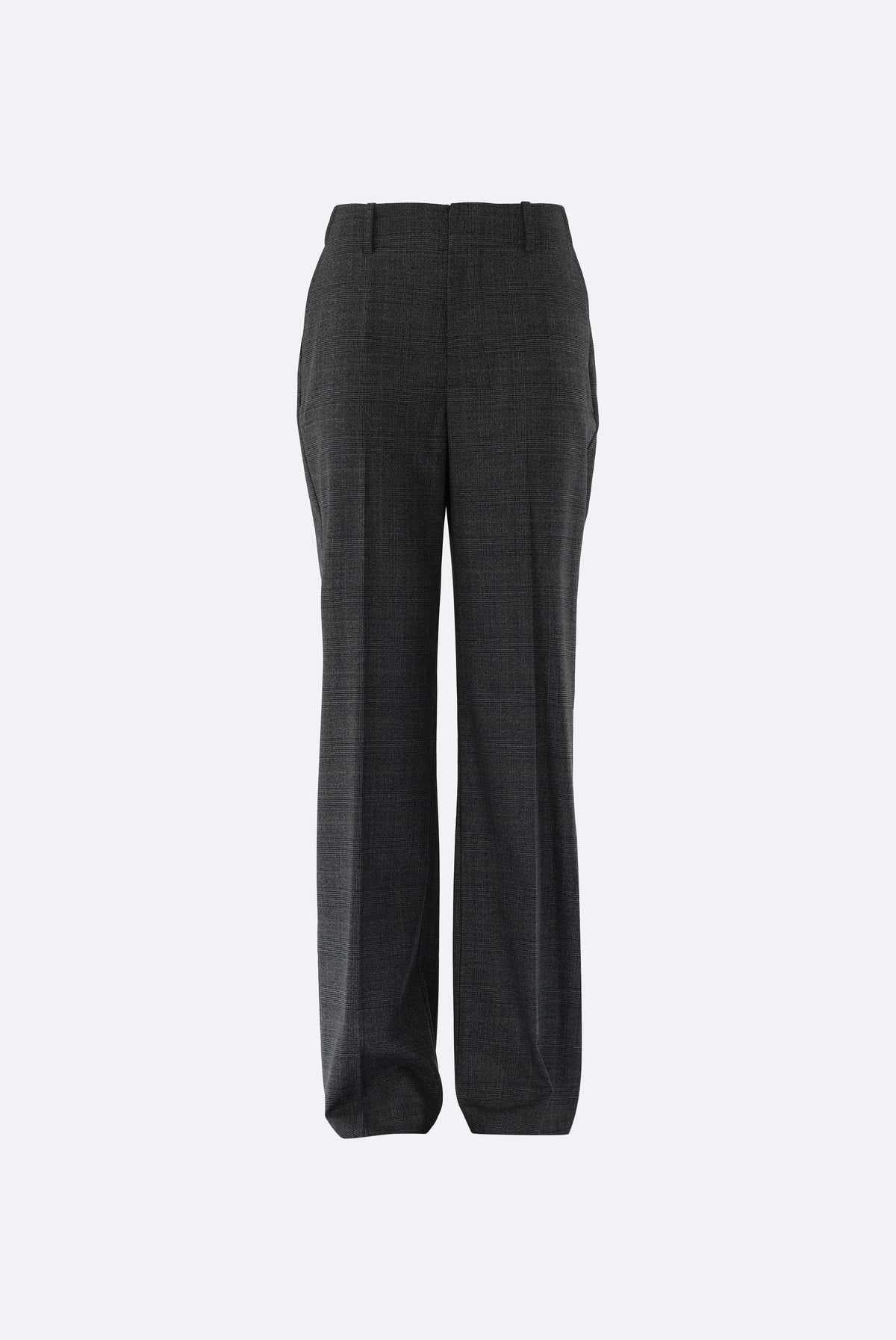 Karierte Hose | mit weitem Bein