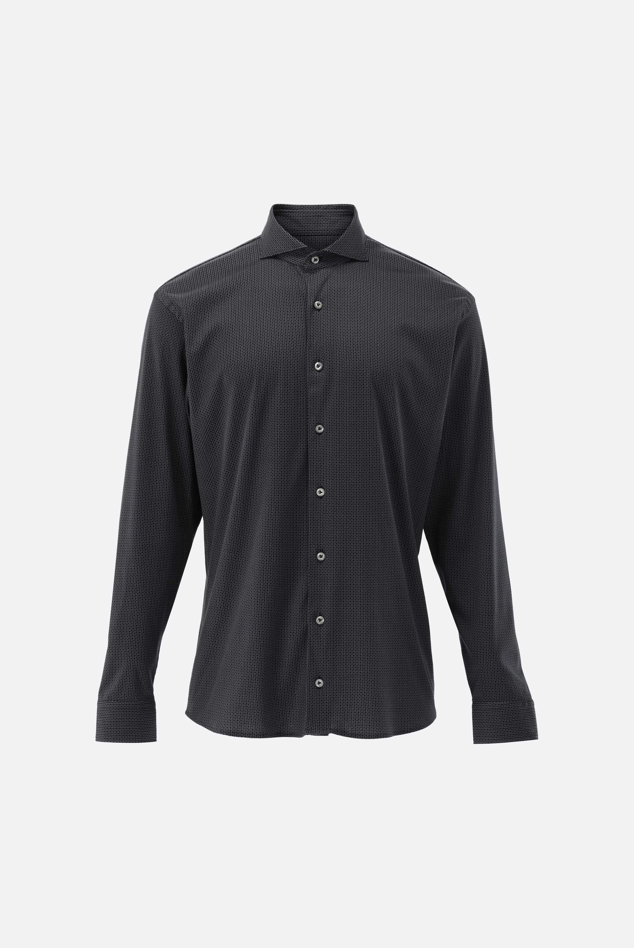 Jerseyhemd | mit Mikro-Druck Tailor Fit