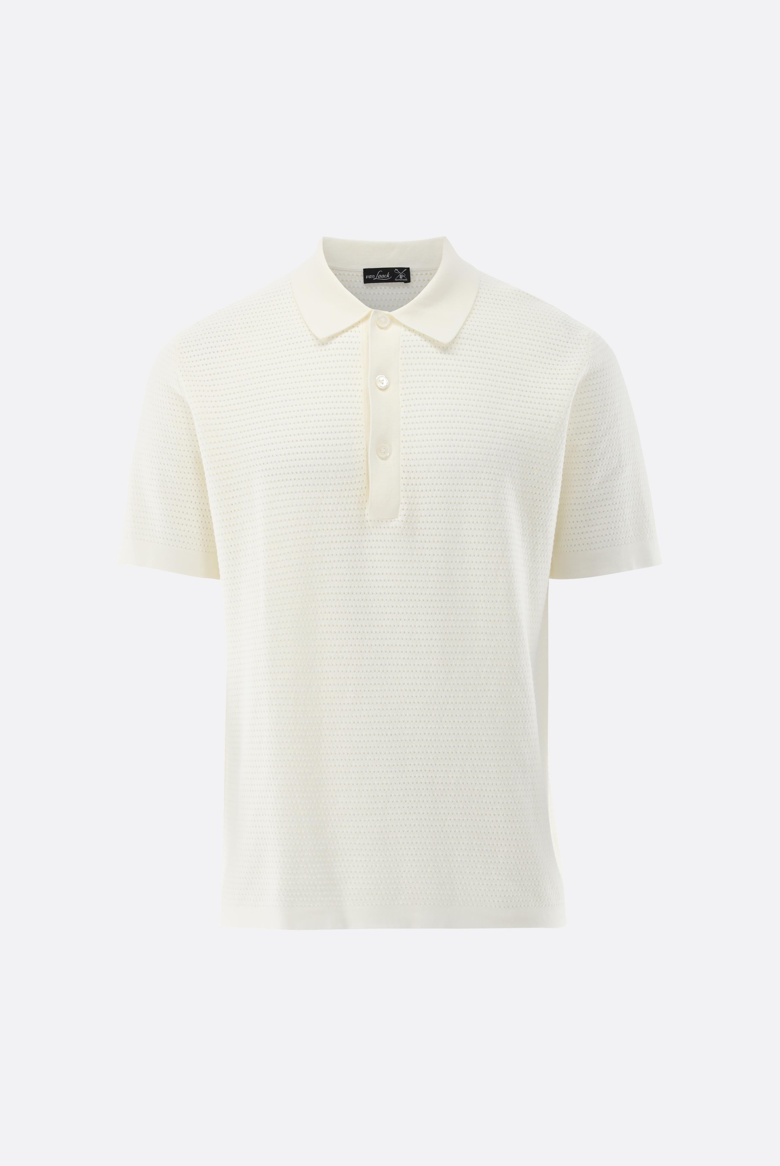 Strick Polo | mit Retro Struktur