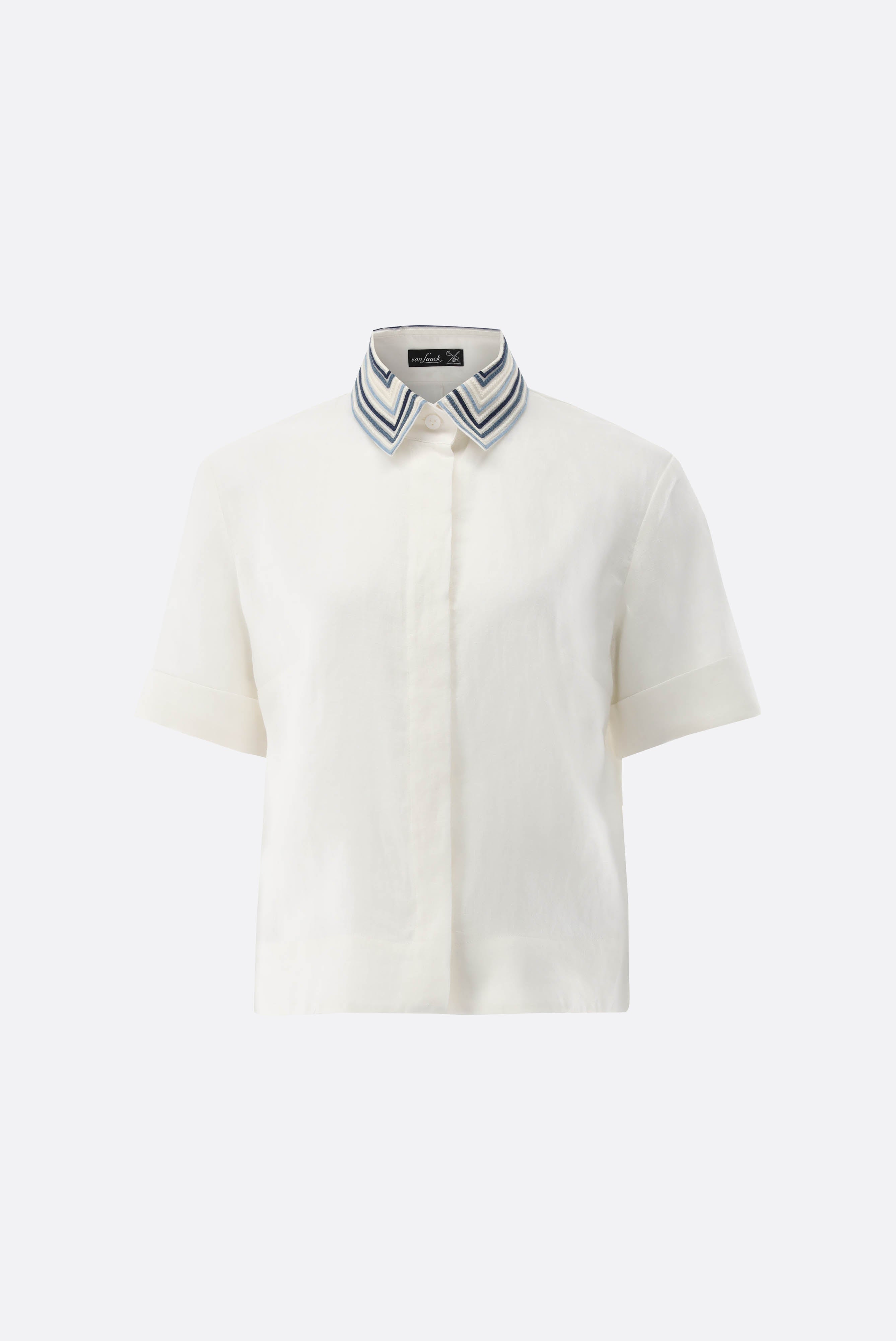 Hemdbluse | mit Kontrastkragen-Hemden & Blusen-Van Laack-OUTLET-ARCHIVIST-ARCHIVE-SALE