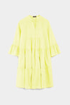 Van Laack-Kurzes Tunikakleid Modern Fit mit Rüschen aus Baumwolle Gelb-Kleider & Röcke-Black-Deal-Outlet-by-ARCHIVIST
