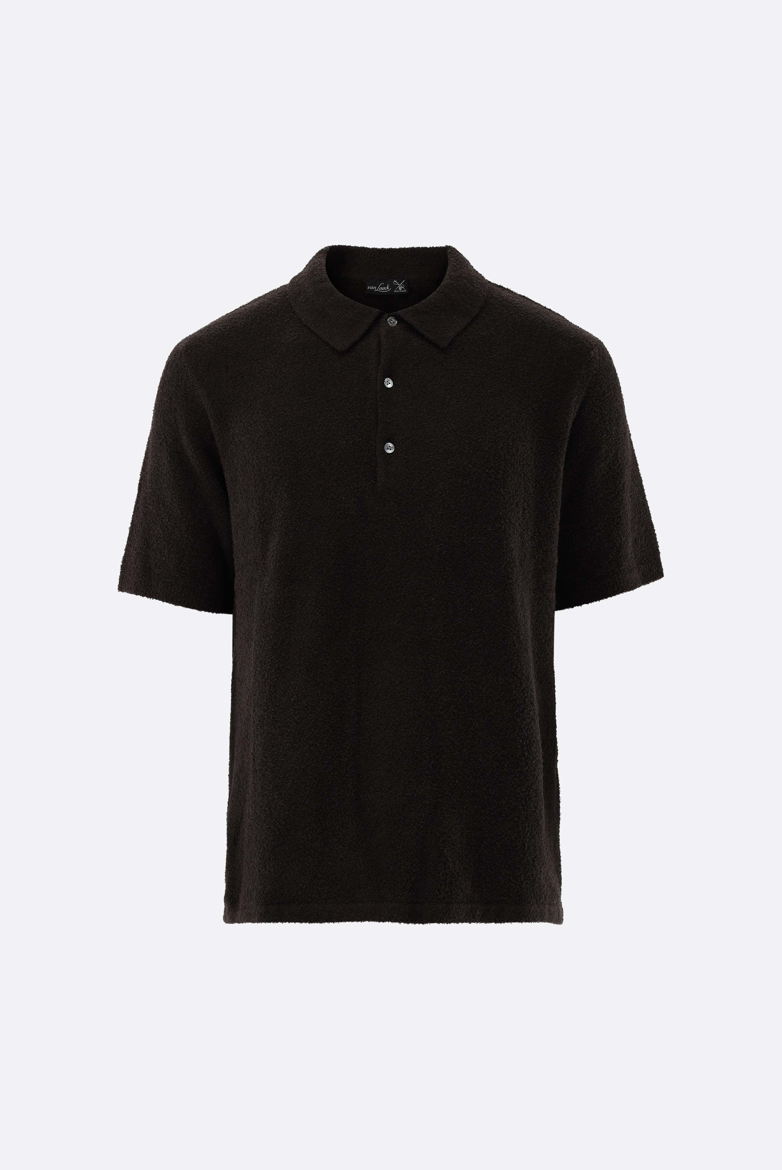 Poloshirt | aus Bouclé-Strick