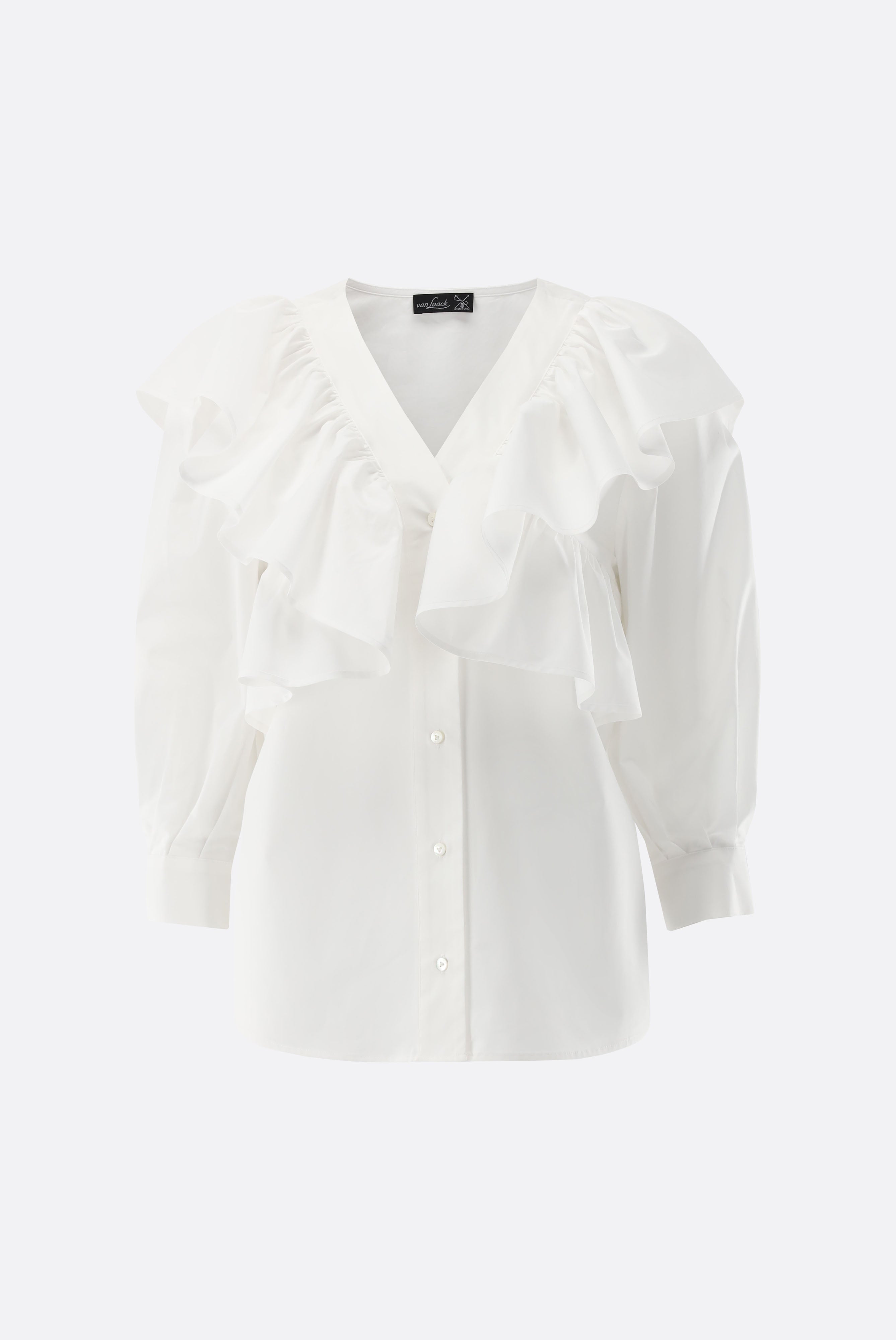Bluse | mit Rüschen-Hemden & Blusen-Van Laack-OUTLET-ARCHIVIST-ARCHIVE-SALE