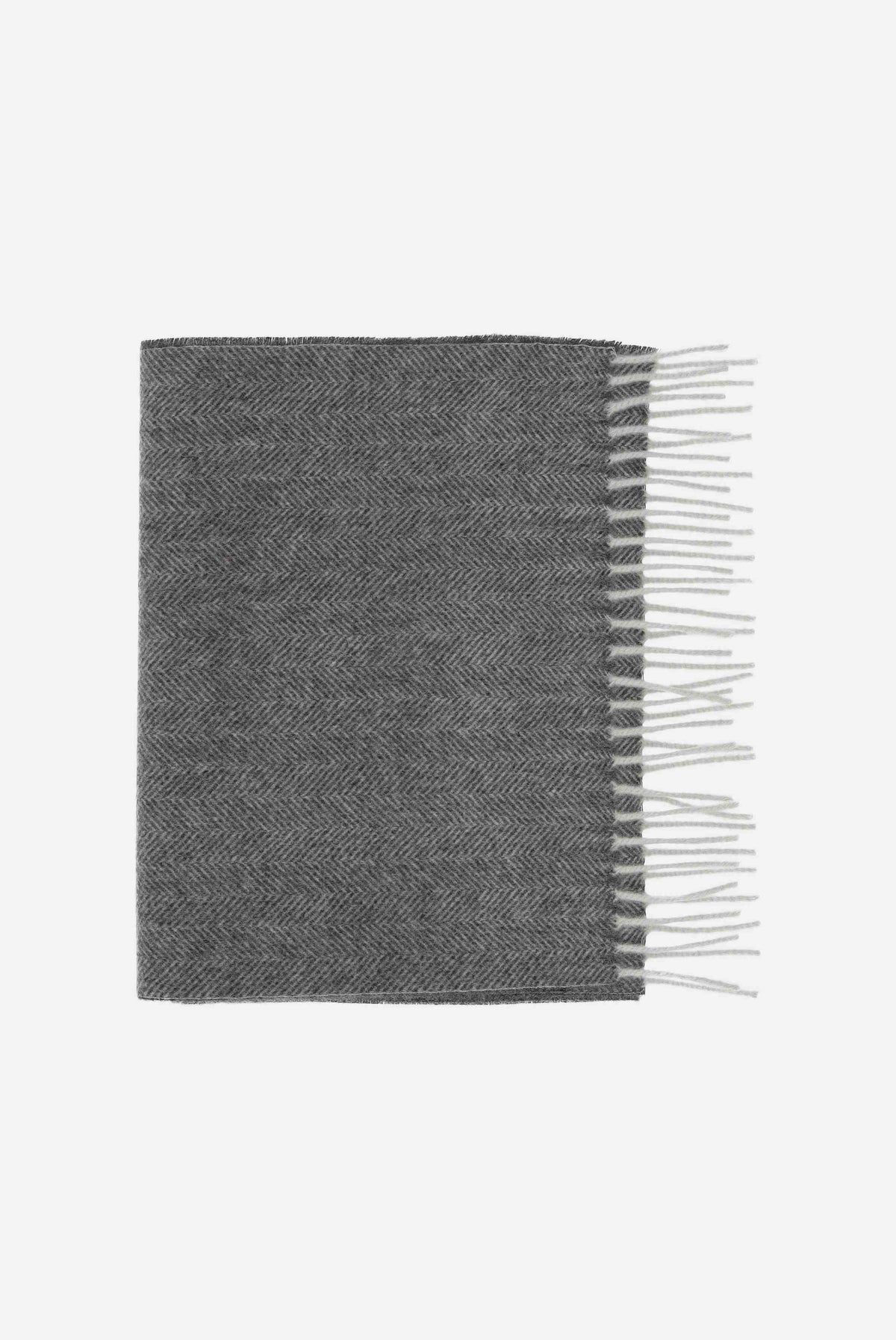 Van Laack-Kaschmirschal mit Fischgrat Muster-Schals & Tücher-Black-Deal-Outlet-by-ARCHIVIST