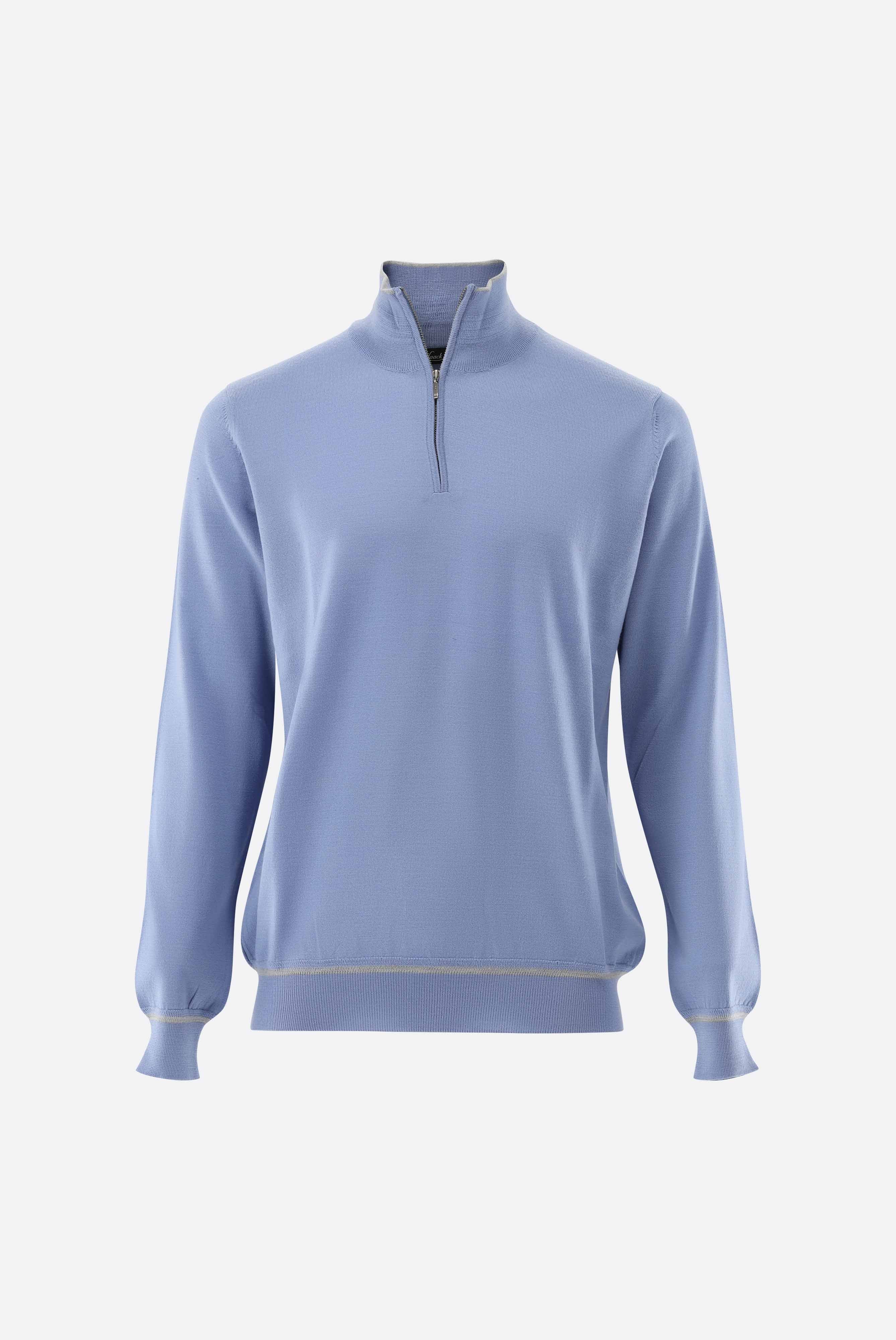 Troyer | aus merzerisierter Merinowolle mit Farbdetail-Strick & Pullover-Van Laack-OUTLET-ARCHIVIST-ARCHIVE-SALE