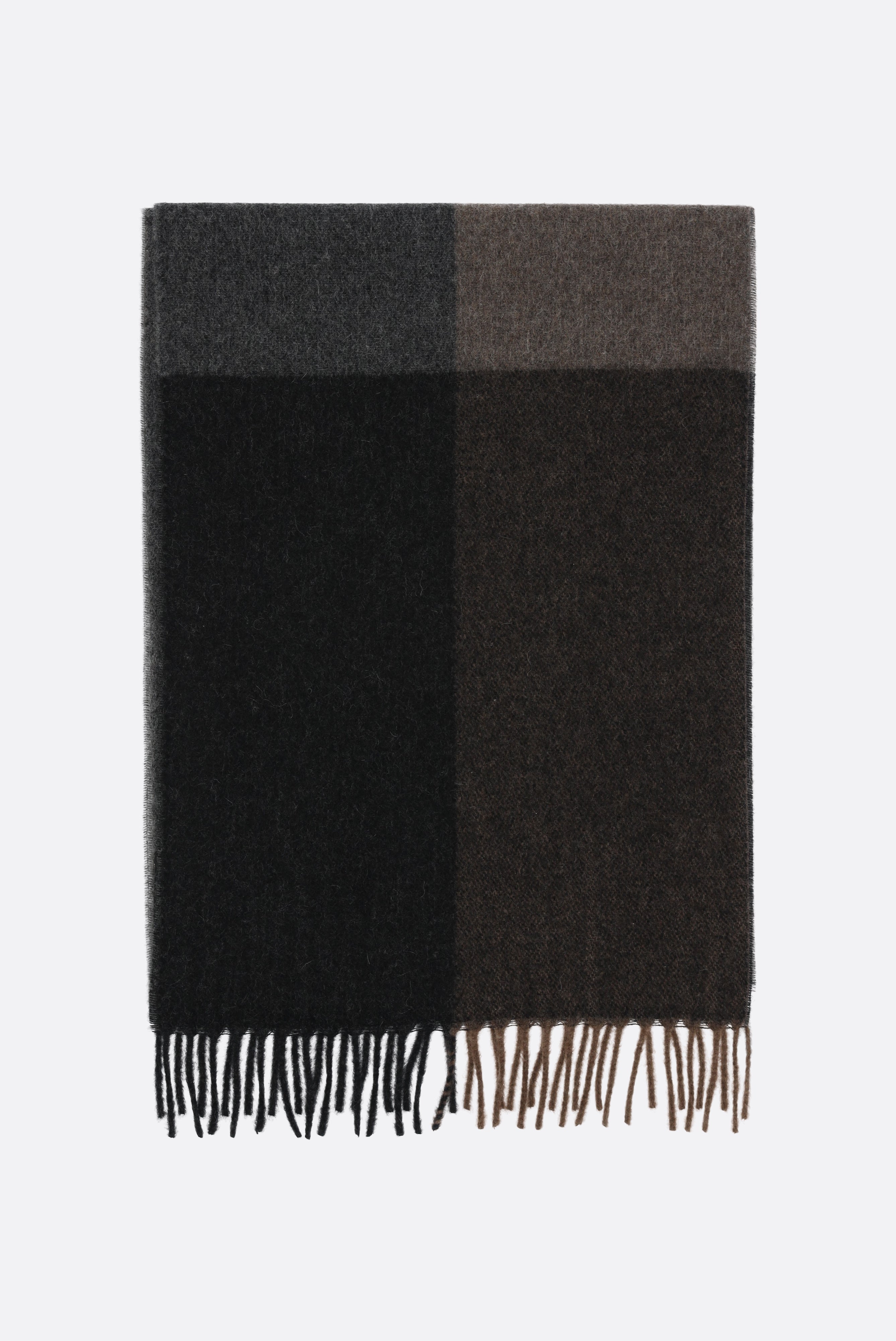 Schal | aus Kaschmir kariert-Accessoires-Van Laack-OUTLET-Grau-00-ARCHIVIST-ARCHIVE-SALE