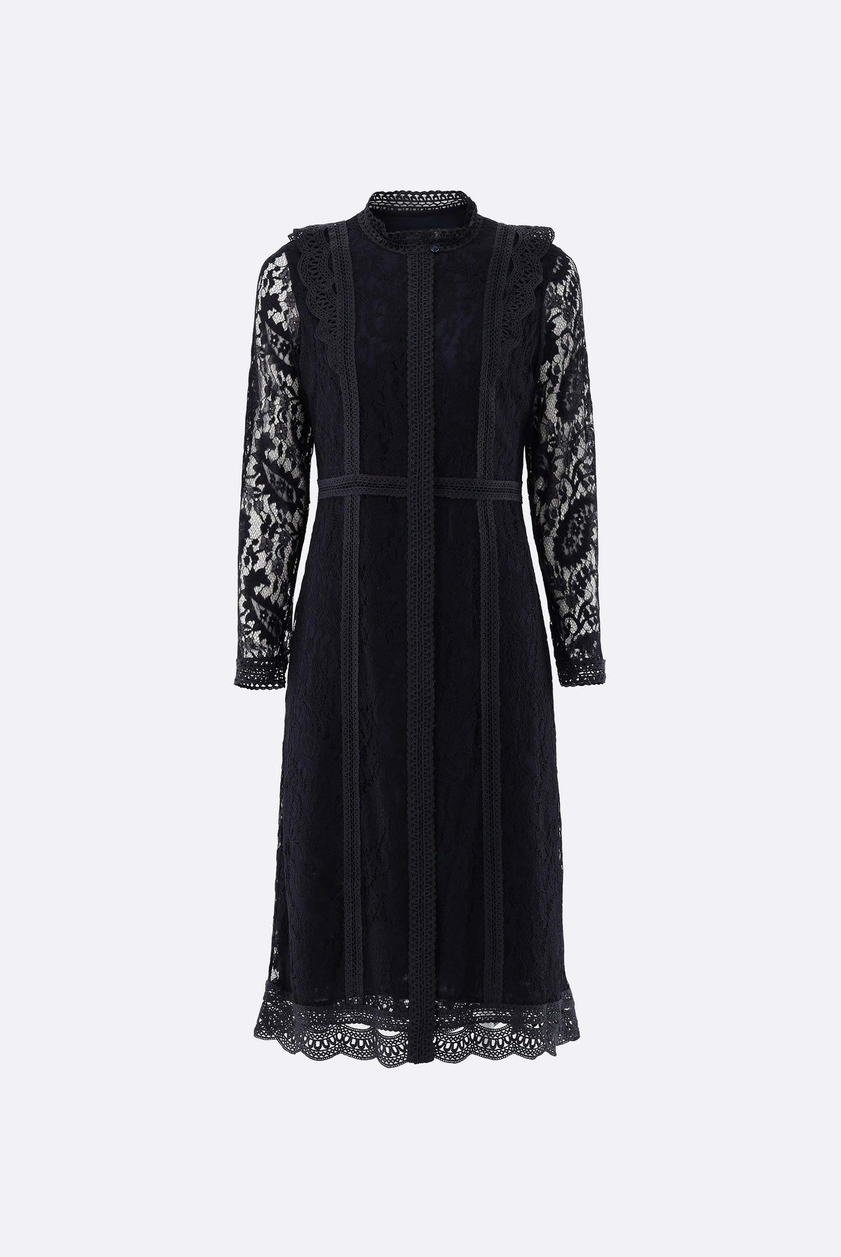 Kleid | aus Spitze mit taillierter Passform-Kleider & Röcke-Van Laack-OUTLET-ARCHIVIST-ARCHIVE-SALE